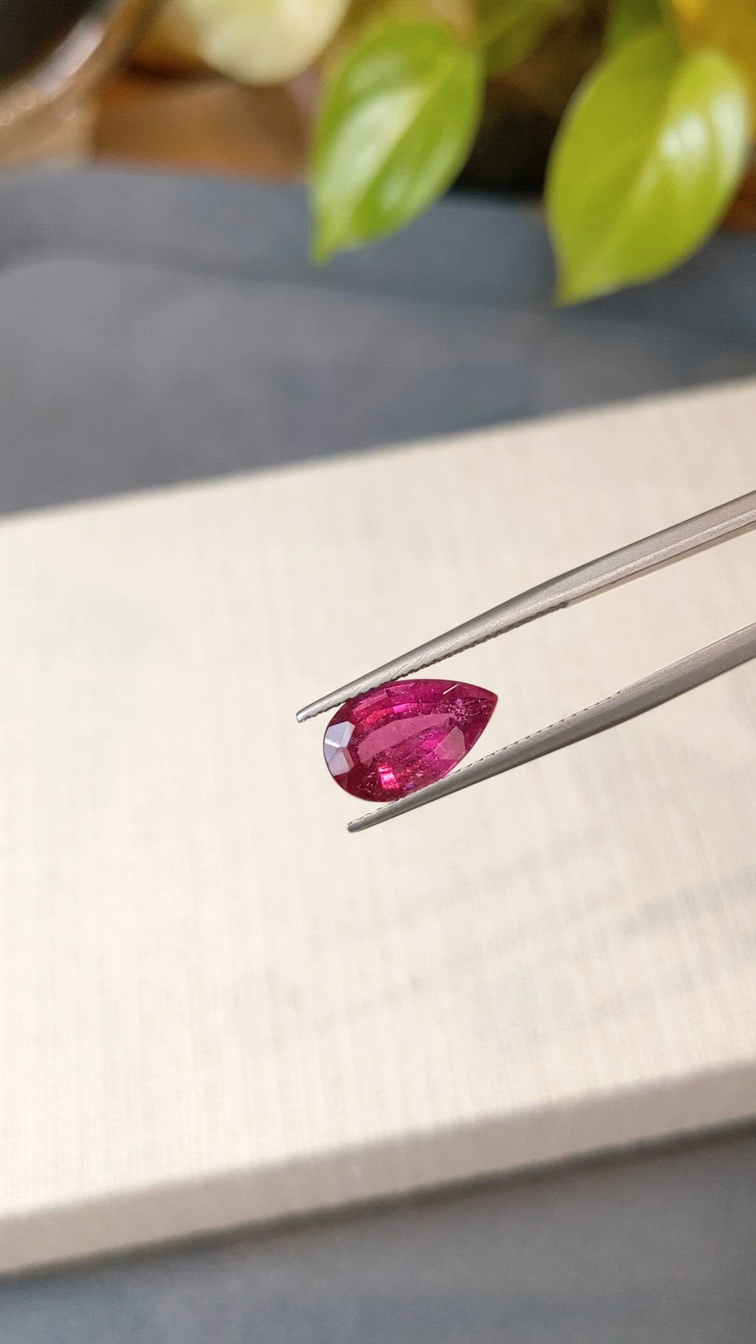 3.46 Ct. Pink Tourmaline from Brazil Size Video