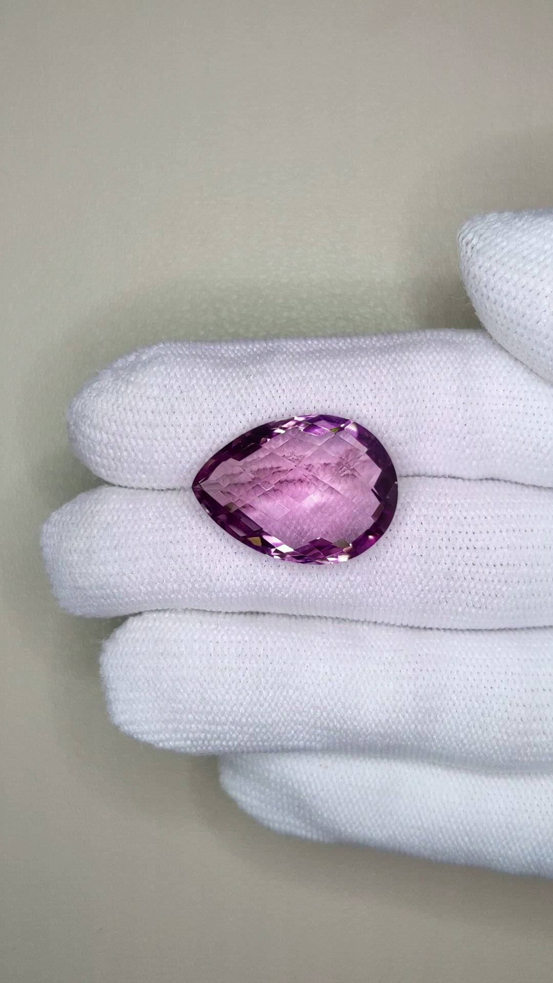 17.92 Ct. Purple Amethyst from Brazil Size Video