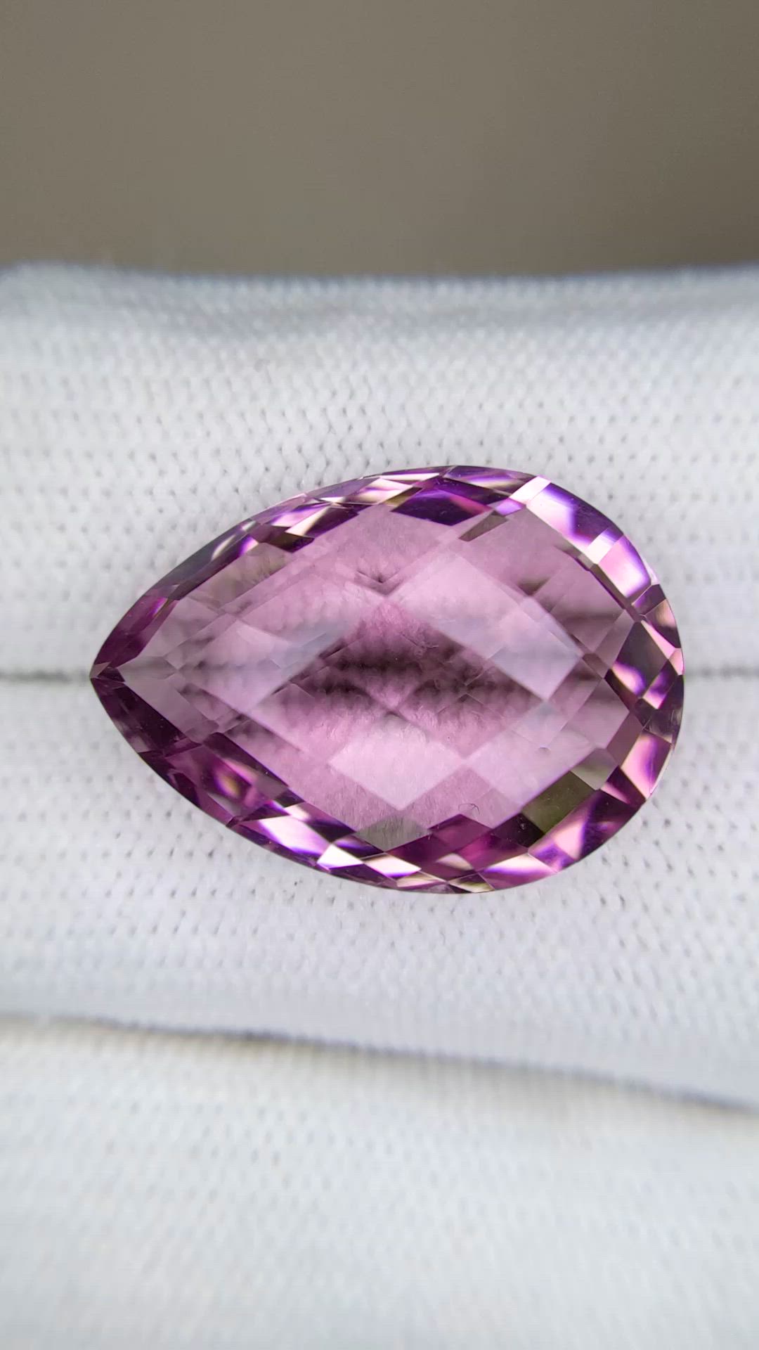 17.92 Ct. Purple Amethyst from Brazil Size Video