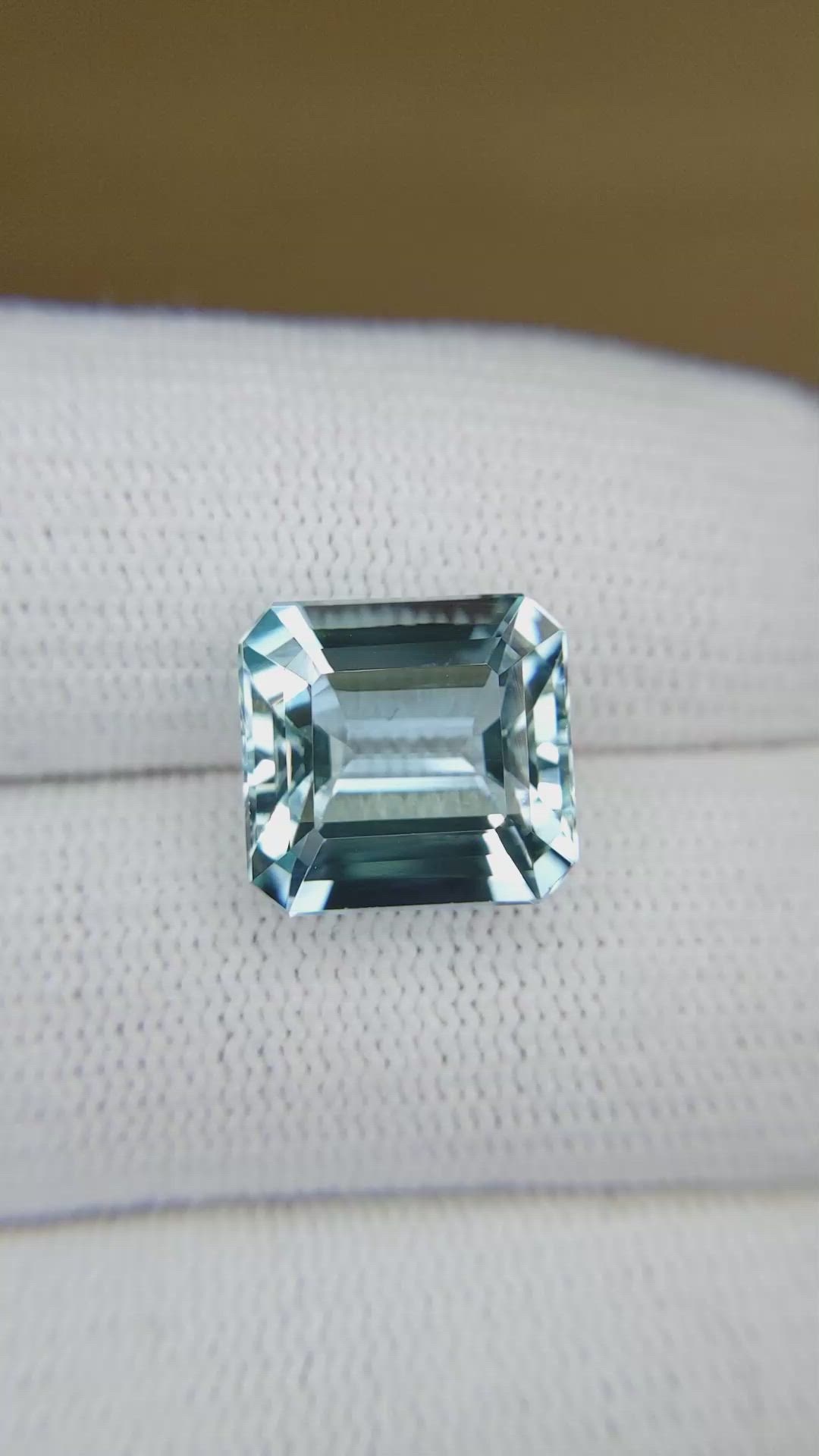 6.84 Ct. Blue Aquamarine from Brazil Size Video