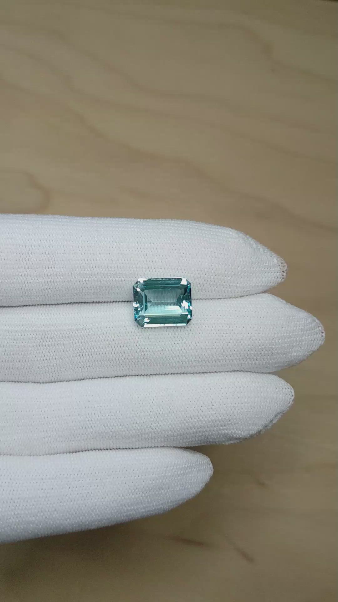5.20 Ct. Blue Aquamarine from Brazil Size Video