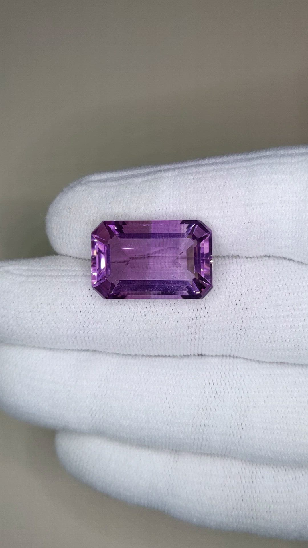 15.84 Ct. Purple Amethyst from Brazil Size Video