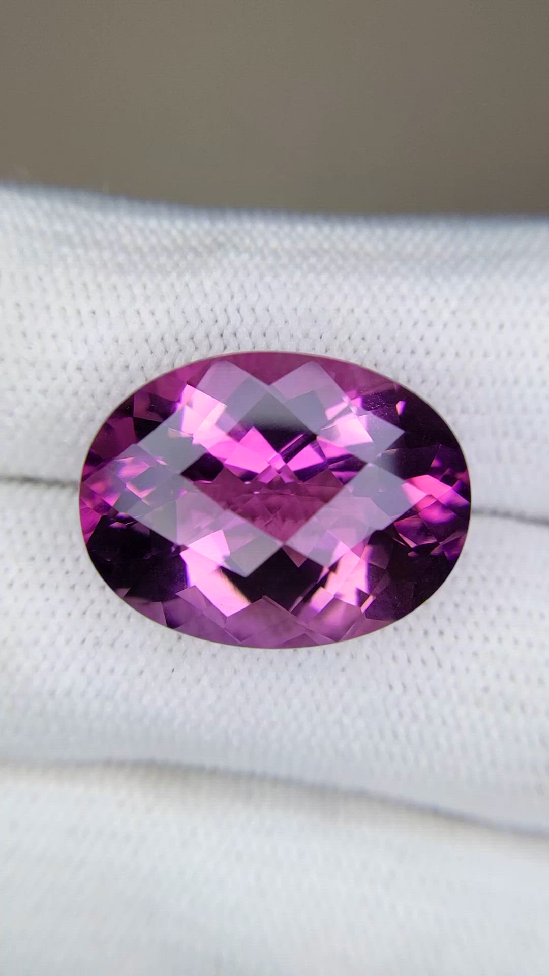 16.53 Ct. Purple Amethyst from Brazil Size Video