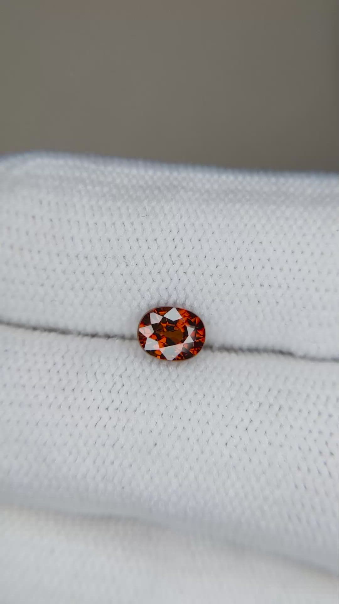 1.02 Ct. Orangish Brown Zircon from Cambodia Size Video