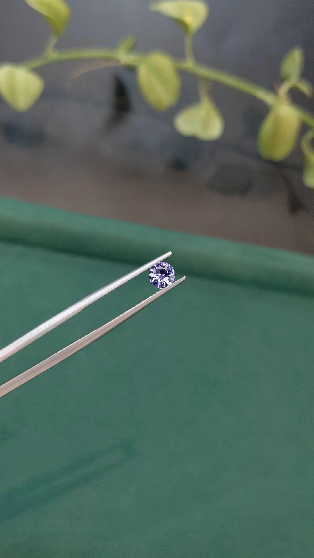 0.50 Ct. Violet Tanzanite from Tanzania Size Video