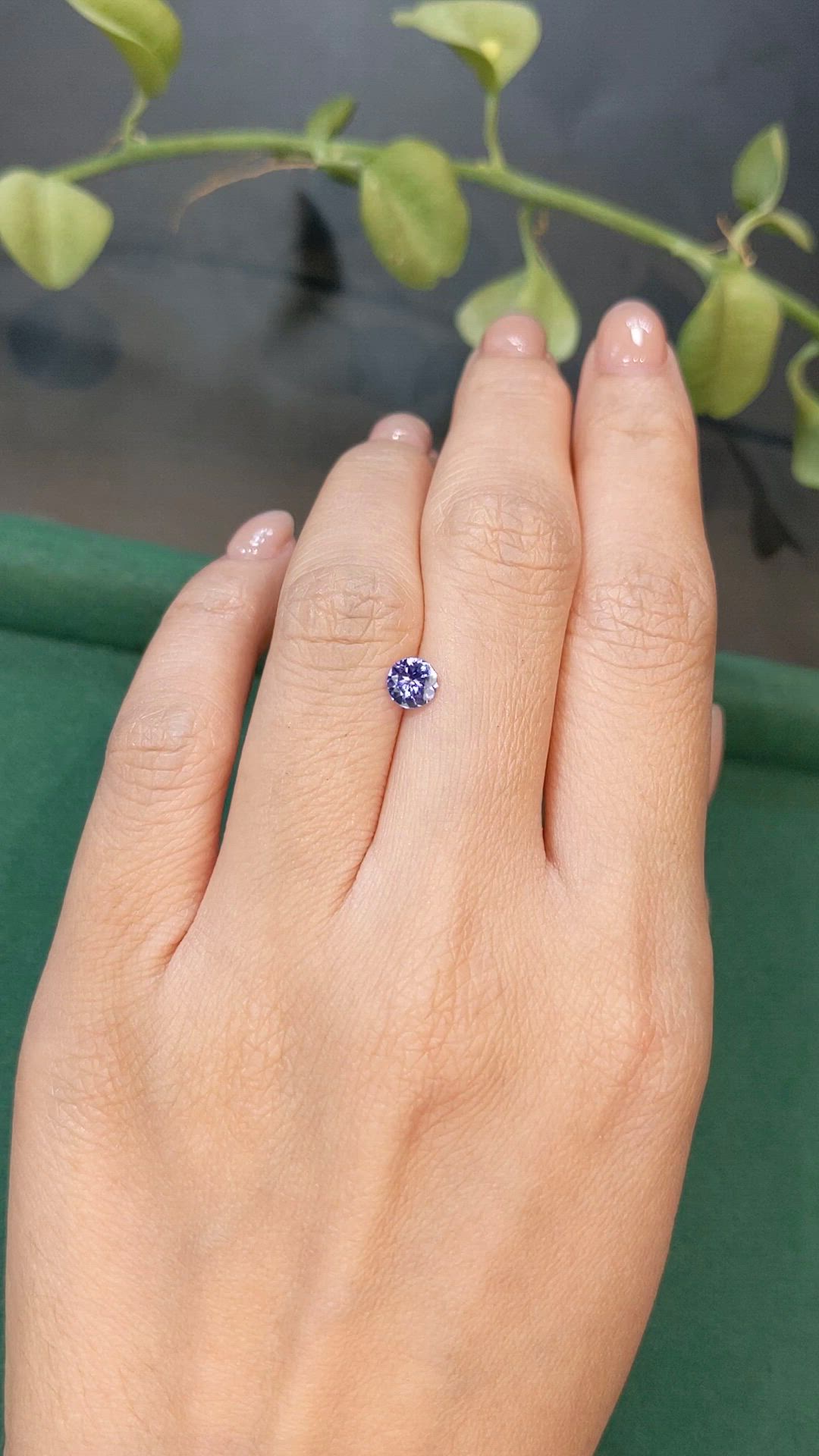 0.50 Ct. Violet Tanzanite from Tanzania Size Video