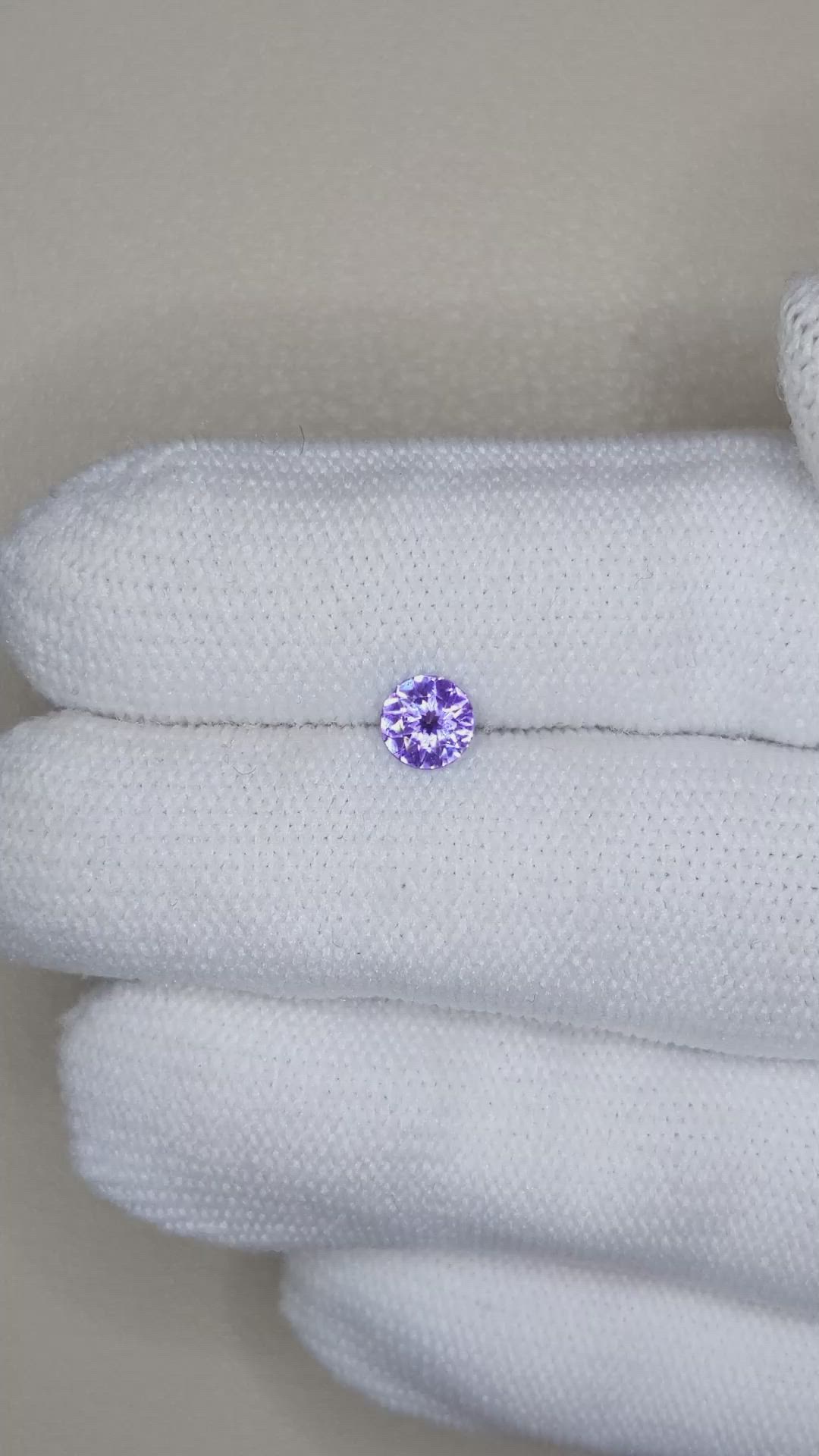 0.50 Ct. Violet Tanzanite from Tanzania Size Video