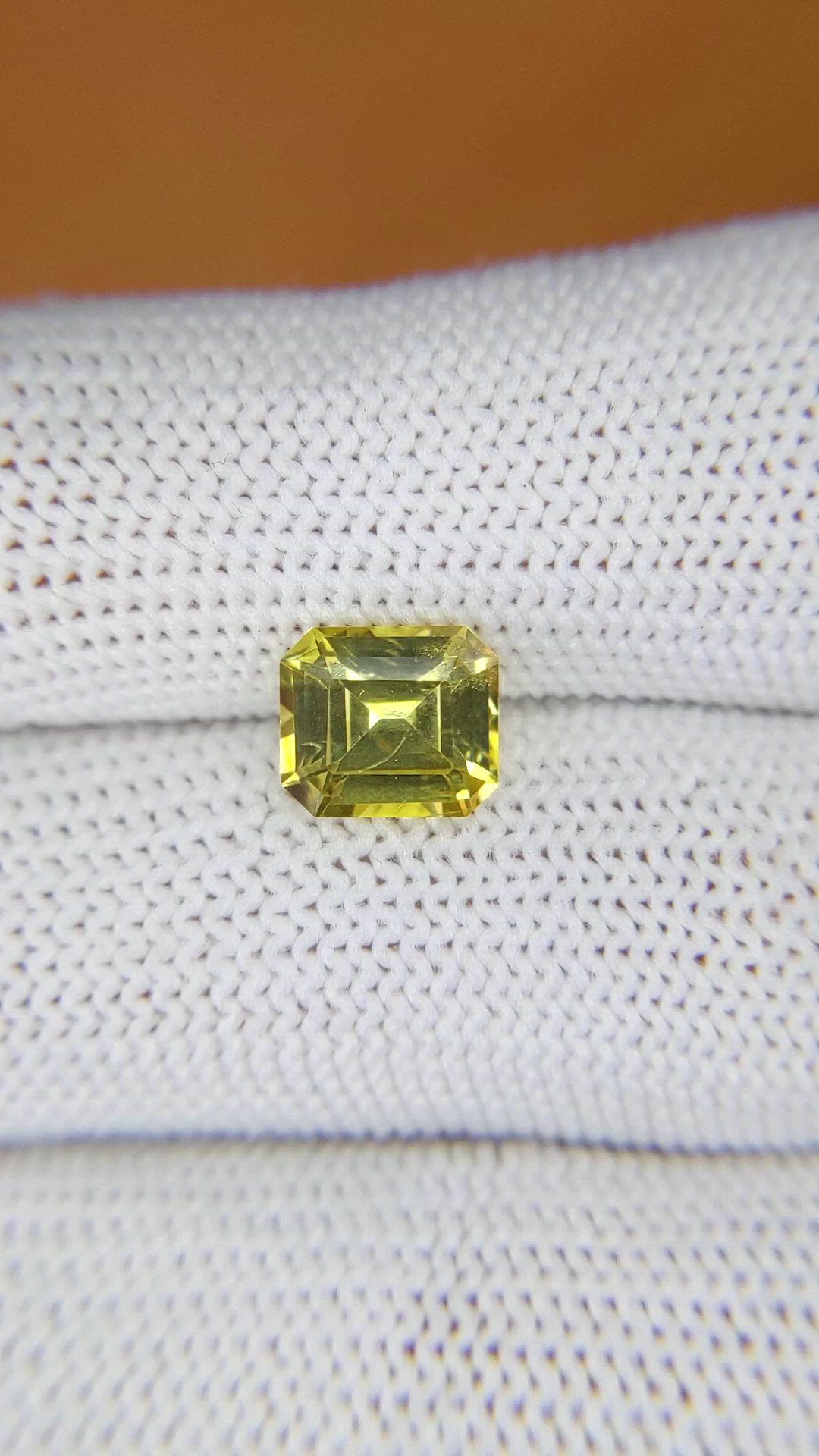 2.49 Ct. Greenish Yellow Chrysoberyl from Ceylon (Sri Lanka) Size Video