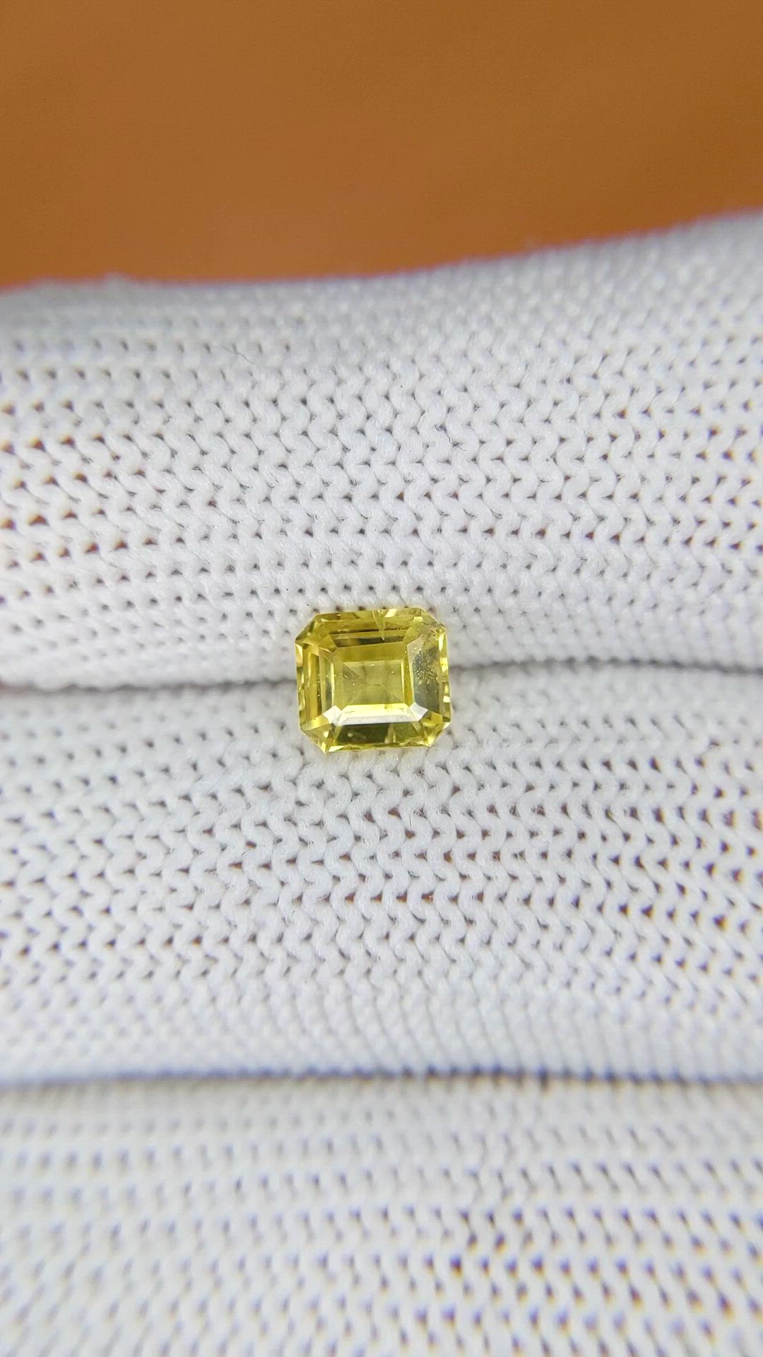 1.10 Ct. Greenish Yellow Chrysoberyl from Ceylon (Sri Lanka) Size Video