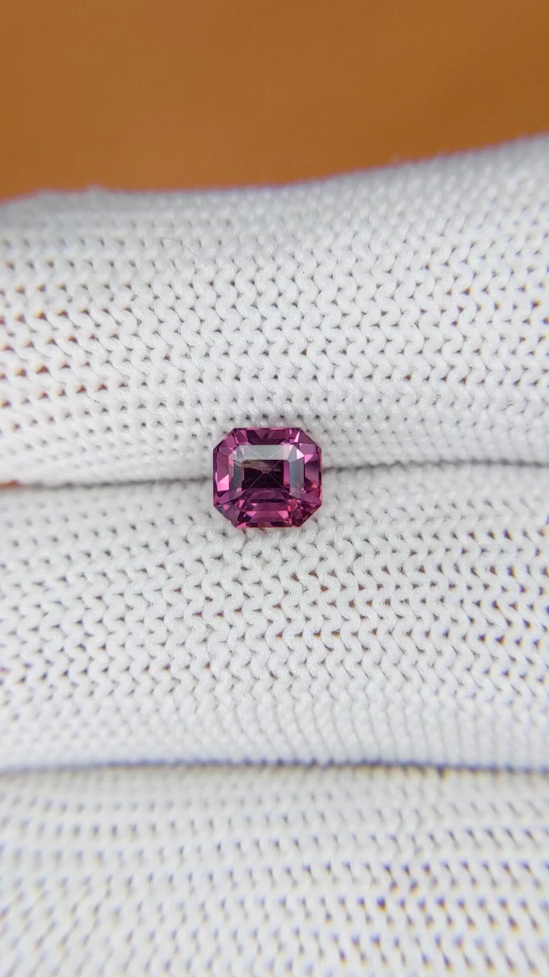 1.13 Ct. Purplish Pink Spinel from Ceylon (Sri Lanka) Size Video
