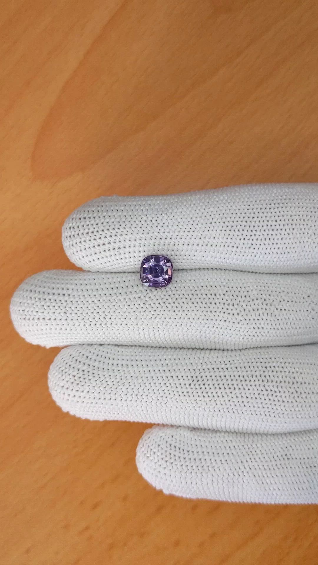 1.88 Ct. Purple Spinel from Ceylon (Sri Lanka) Size Video