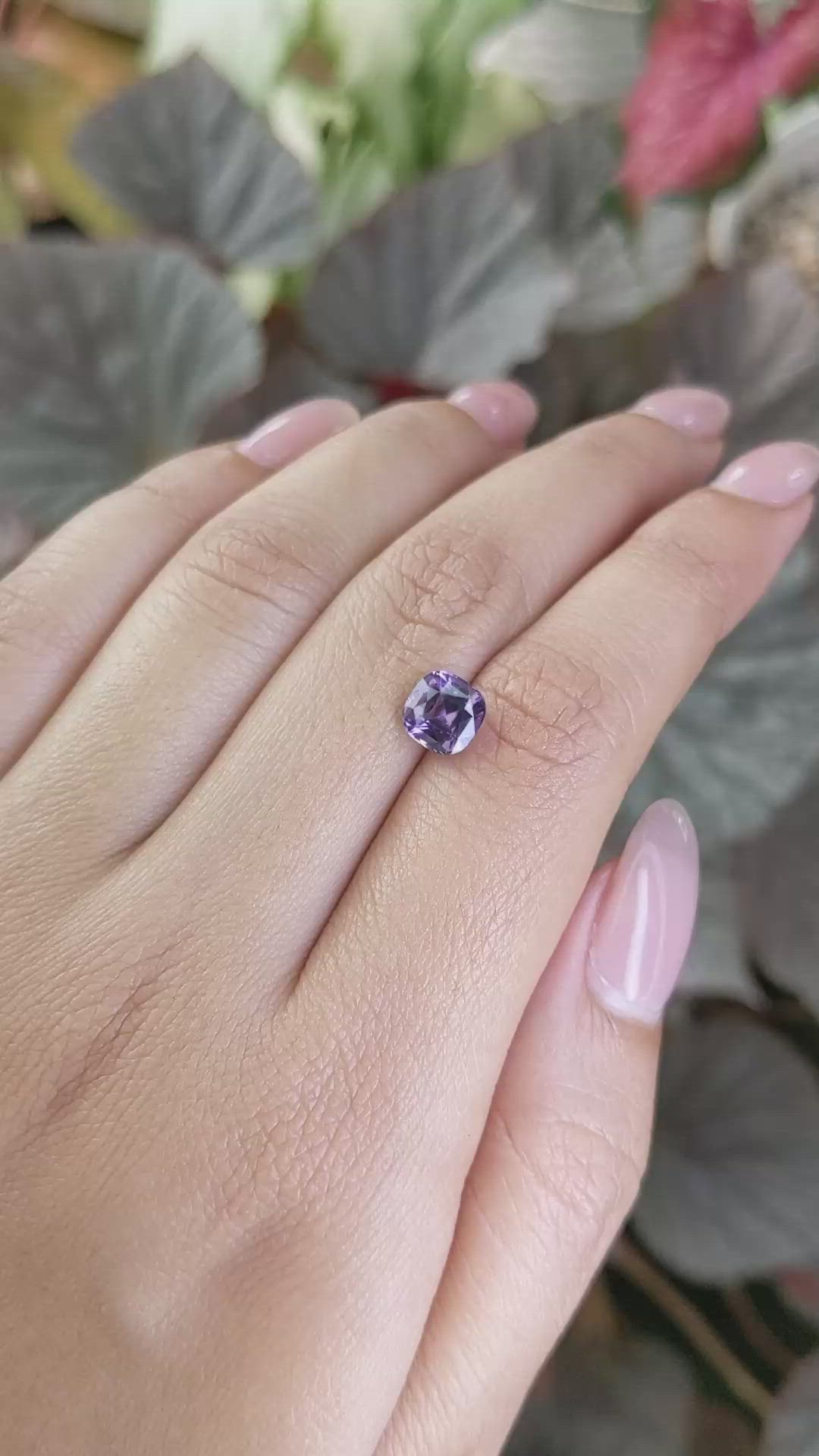 1.88 Ct. Purple Spinel from Ceylon (Sri Lanka) Size Video