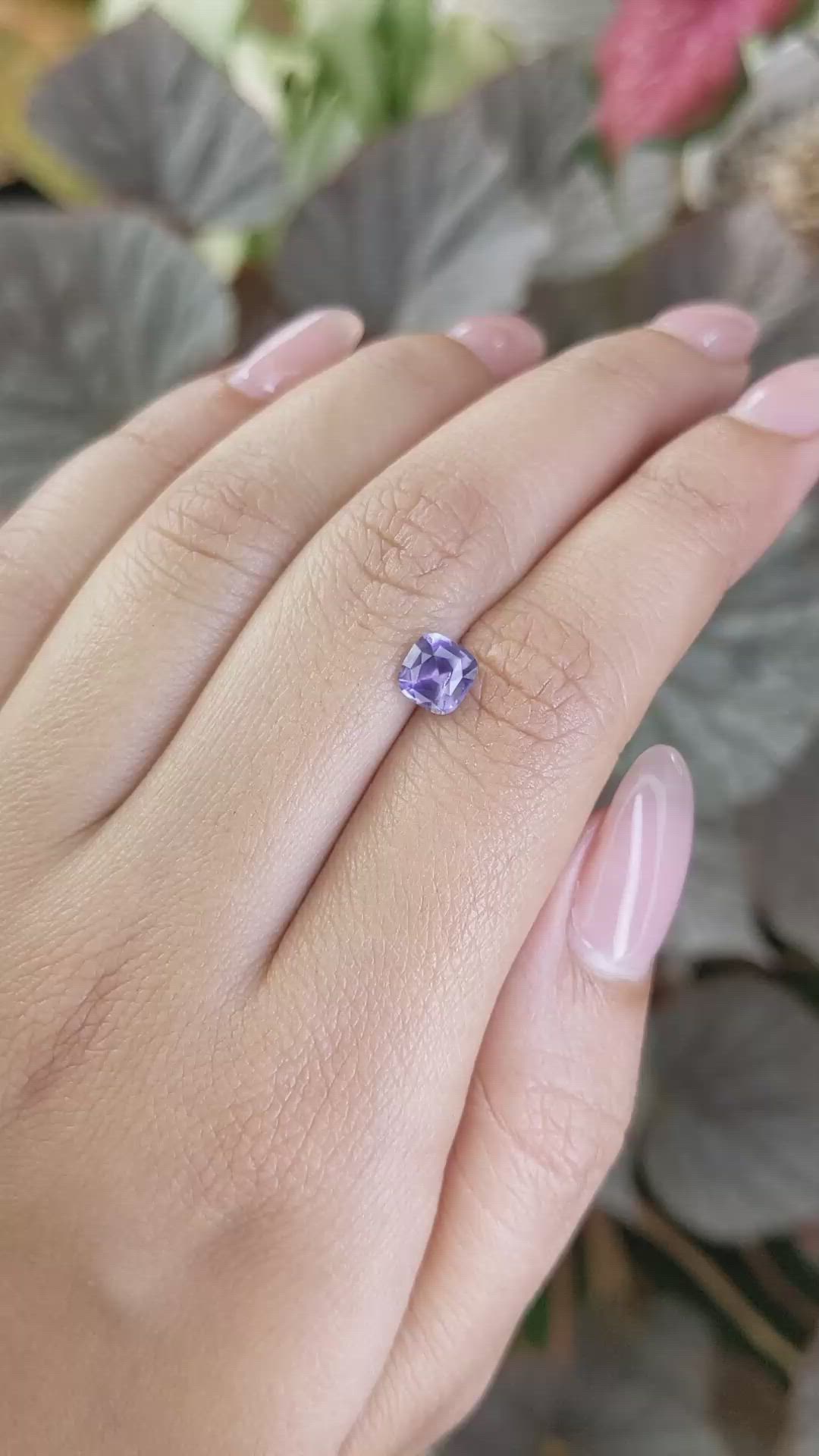 1.06 Ct. Purple Spinel from Ceylon (Sri Lanka) Size Video