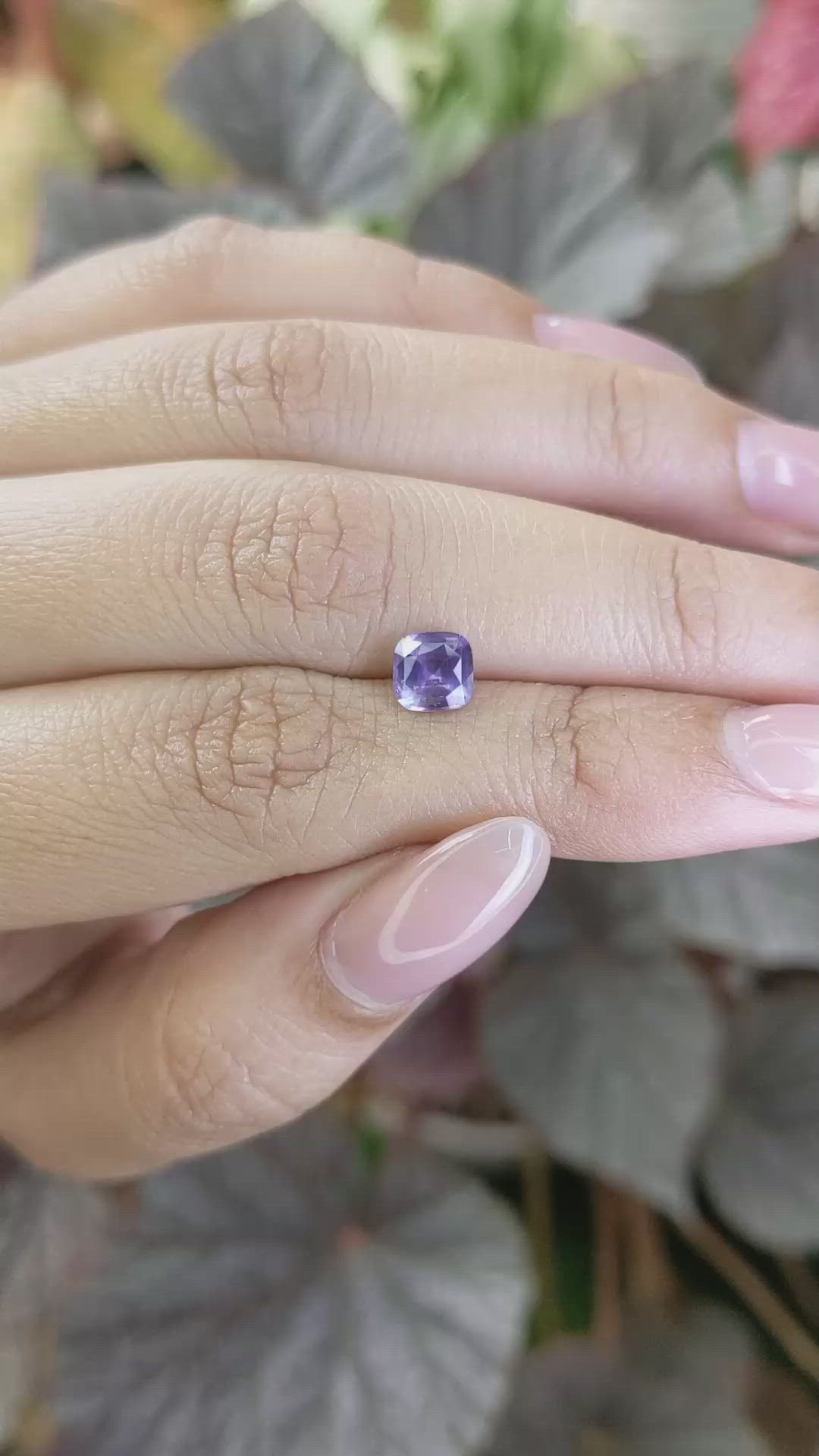 1.06 Ct. Purple Spinel from Ceylon (Sri Lanka) Size Video