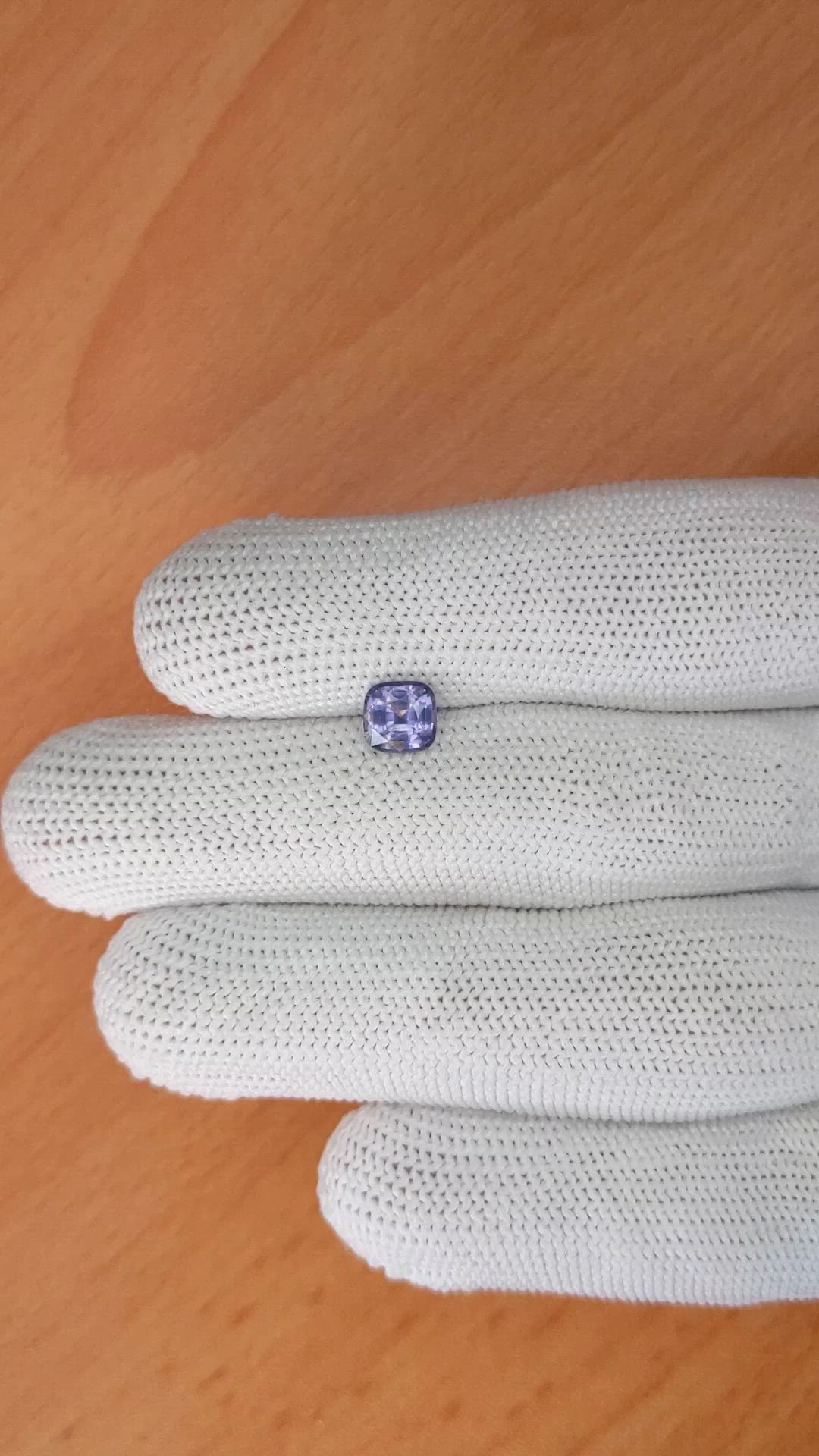 1.06 Ct. Purple Spinel from Ceylon (Sri Lanka) Size Video