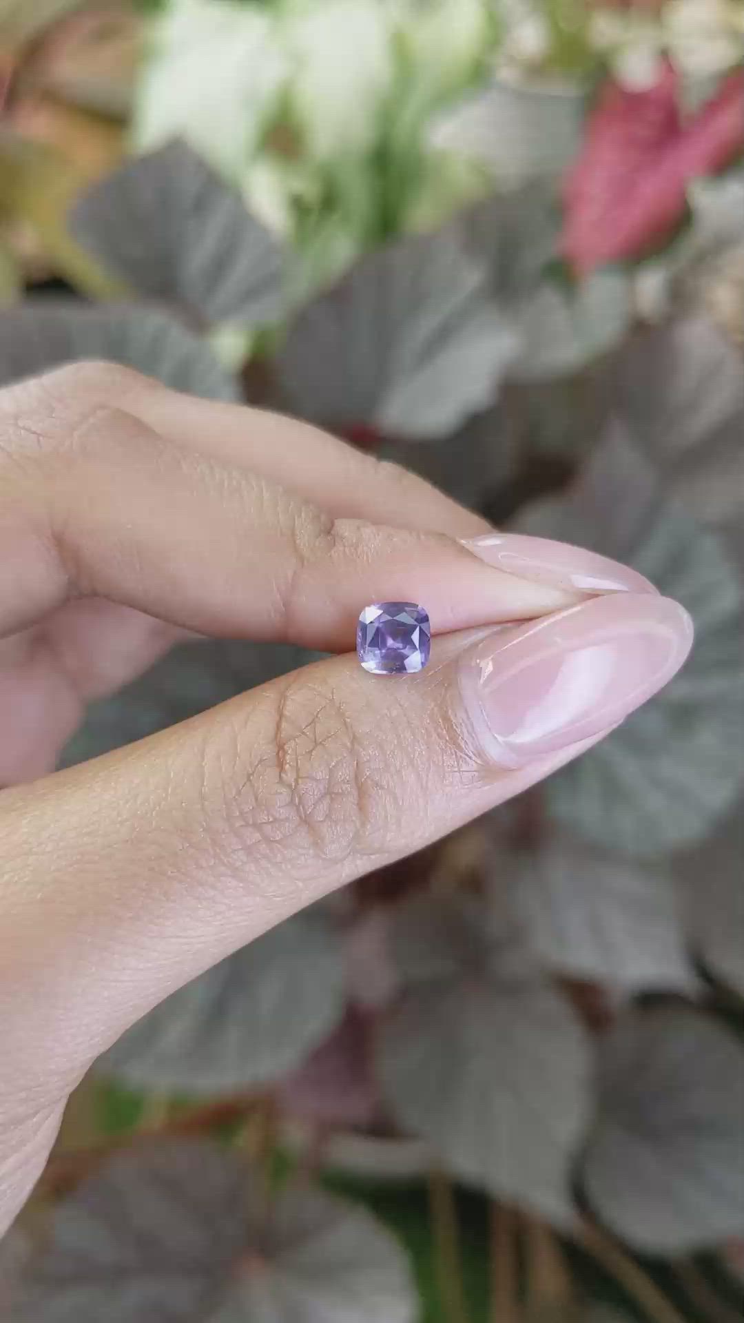 1.06 Ct. Purple Spinel from Ceylon (Sri Lanka) Size Video