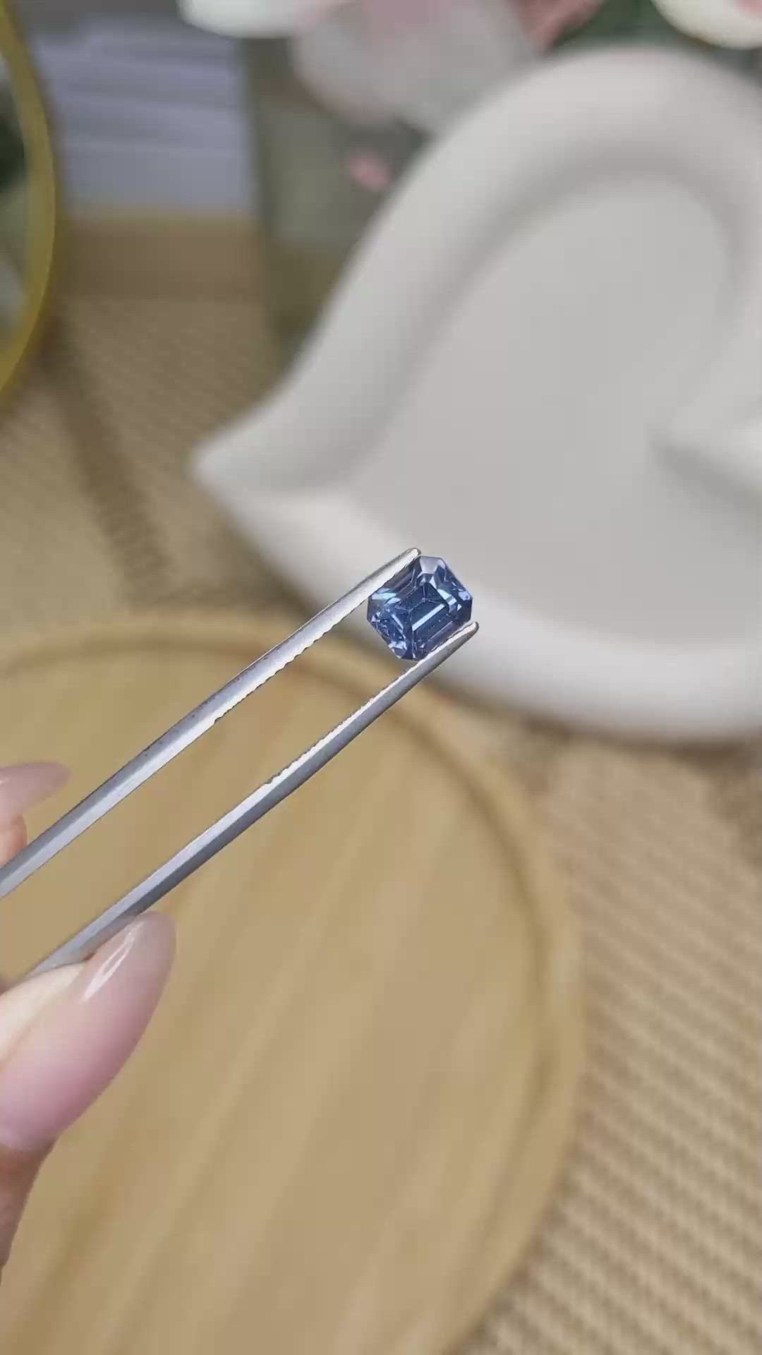 1.78 Ct. Blue Spinel from Ceylon (Sri Lanka) Size Video