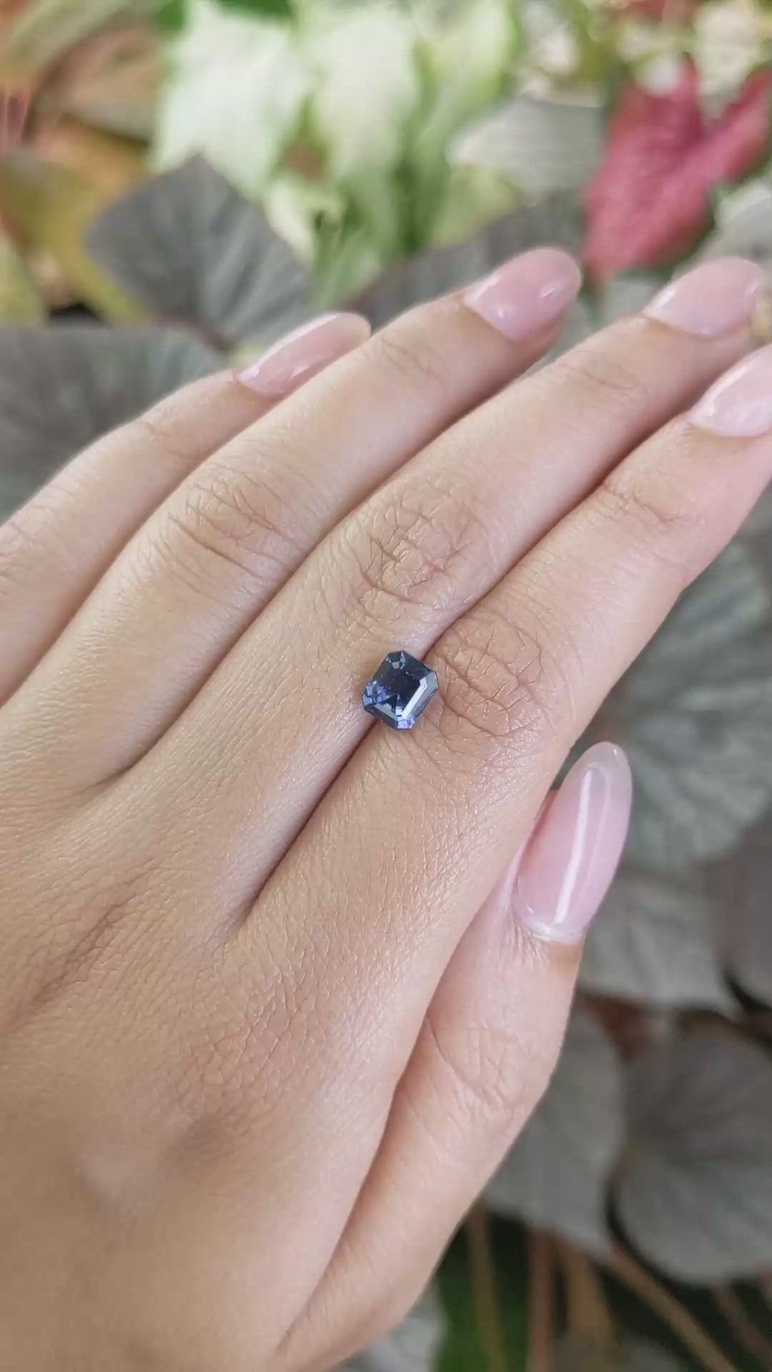 1.78 Ct. Blue Spinel from Ceylon (Sri Lanka) Size Video