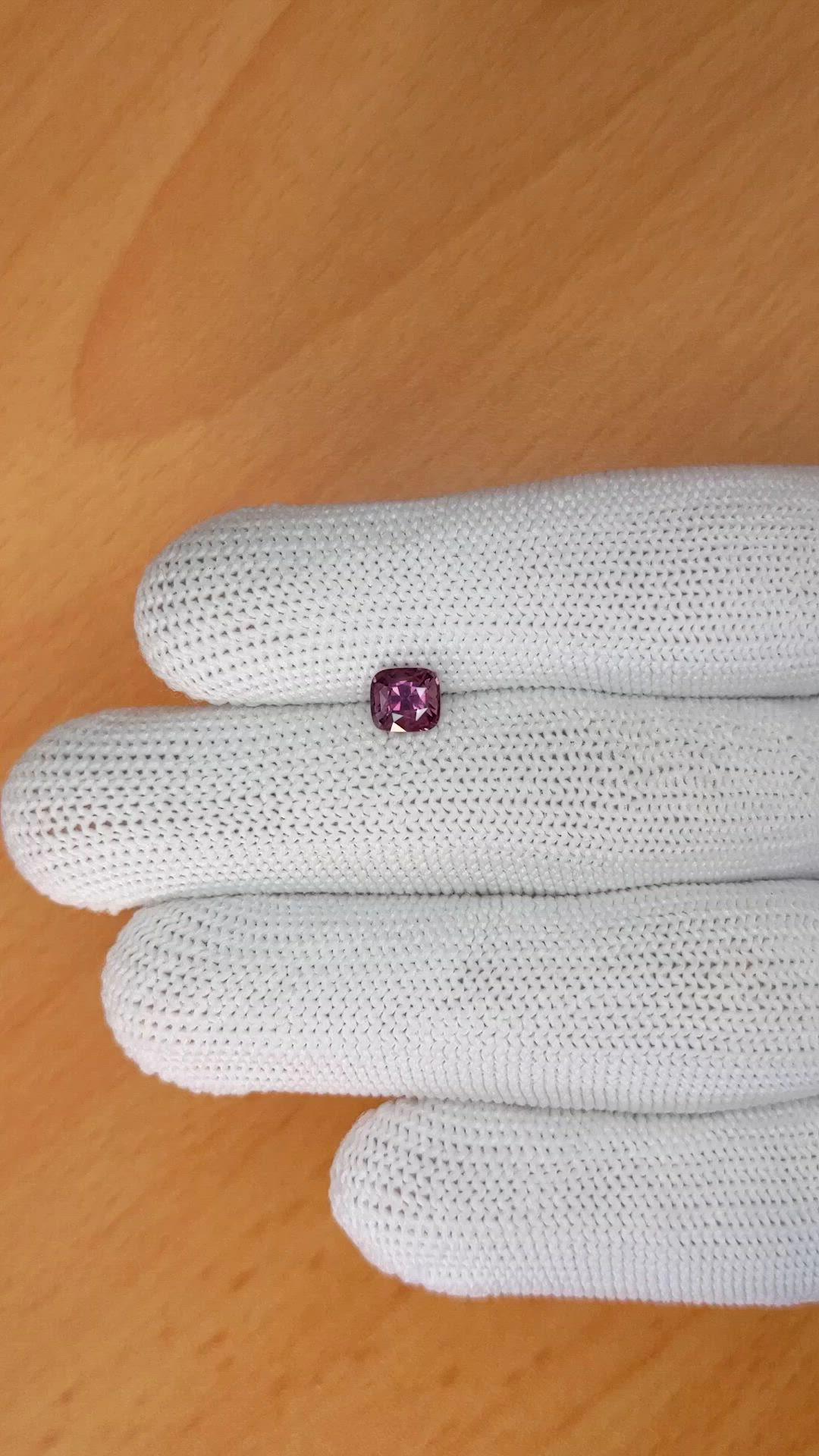 1.02 Ct. Purplish Pink Spinel from Ceylon (Sri Lanka) Size Video