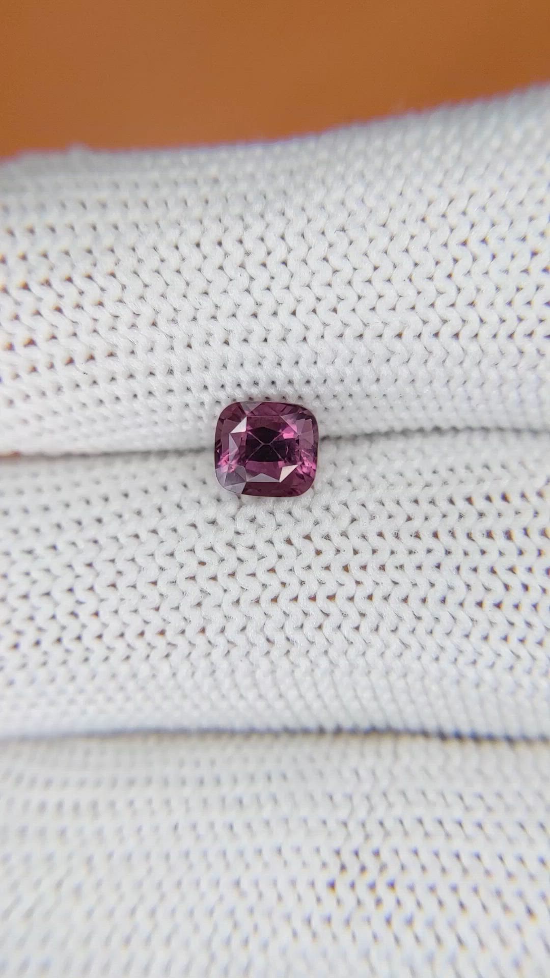 1.02 Ct. Purplish Pink Spinel from Ceylon (Sri Lanka) Size Video