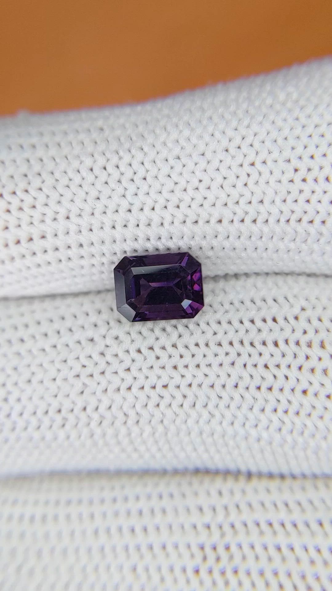 1.64 Ct. Purple Spinel from Ceylon (Sri Lanka) Size Video
