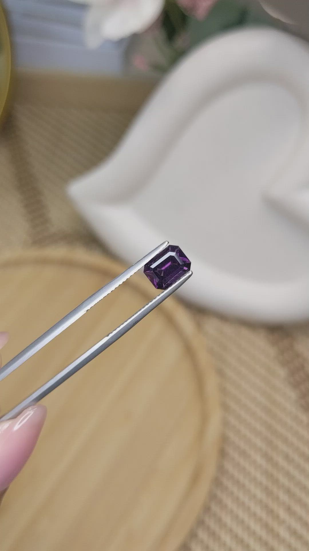 1.64 Ct. Purple Spinel from Ceylon (Sri Lanka) Size Video