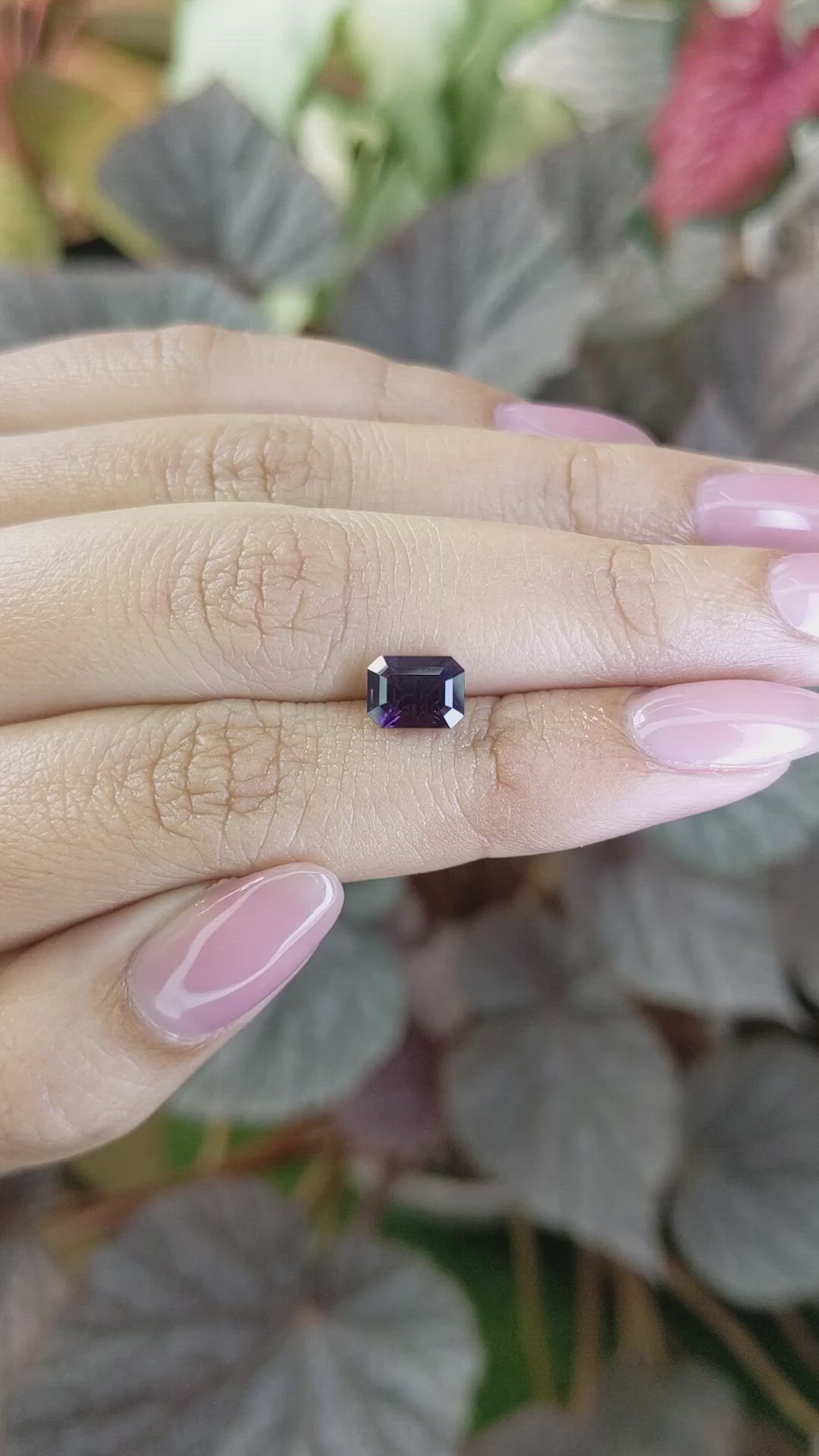1.64 Ct. Purple Spinel from Ceylon (Sri Lanka) Size Video