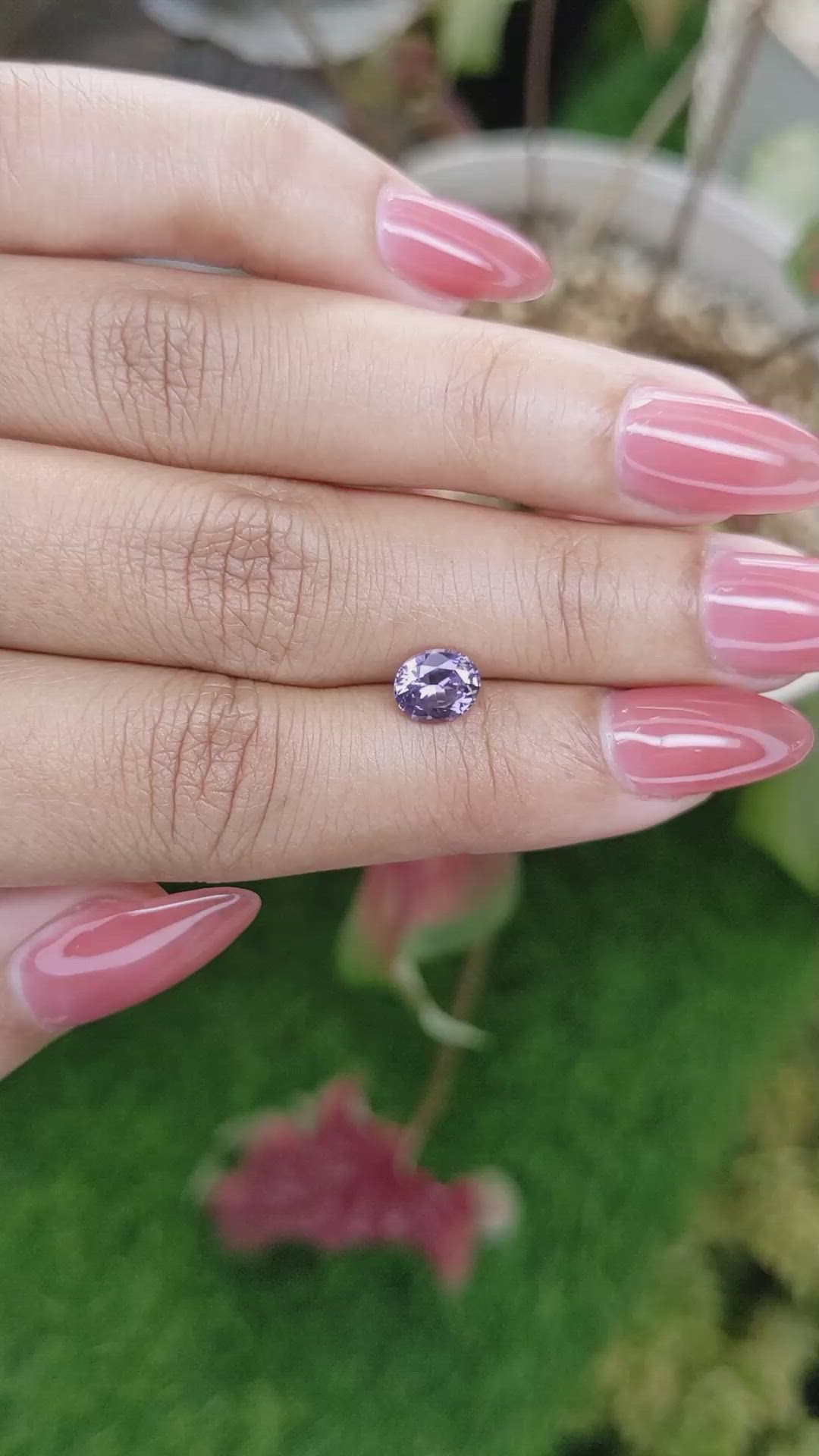 1.06 Ct. Purple Spinel from Ceylon (Sri Lanka) Size Video