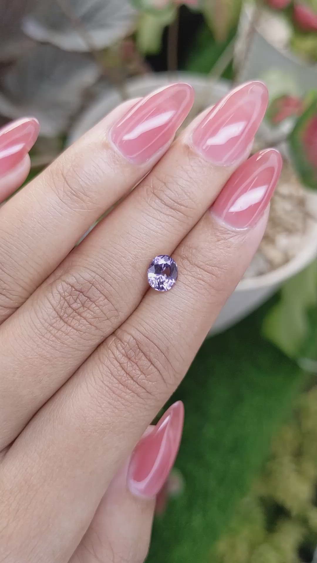 1.06 Ct. Purple Spinel from Ceylon (Sri Lanka) Size Video