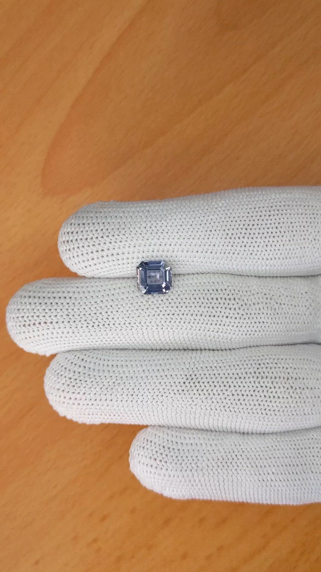 1.83 Ct. Blue Spinel from Ceylon (Sri Lanka) Size Video