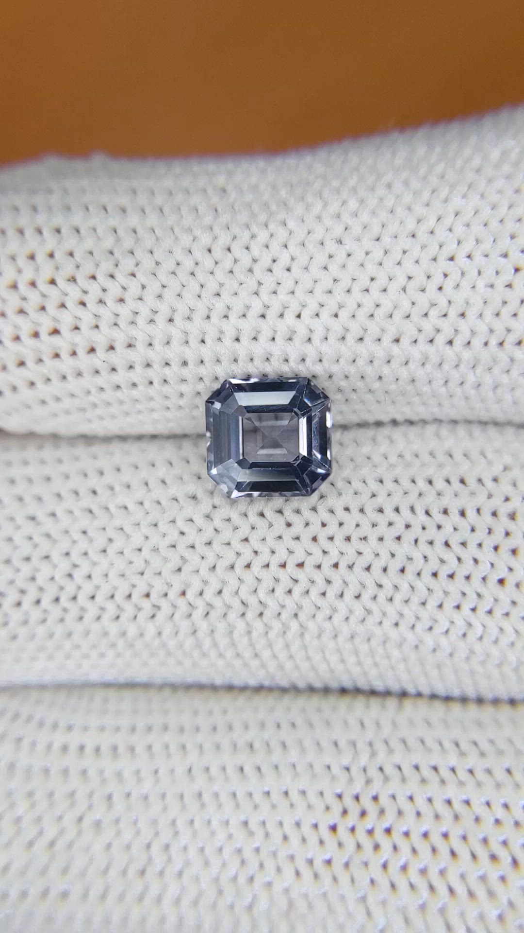 1.83 Ct. Blue Spinel from Ceylon (Sri Lanka) Size Video