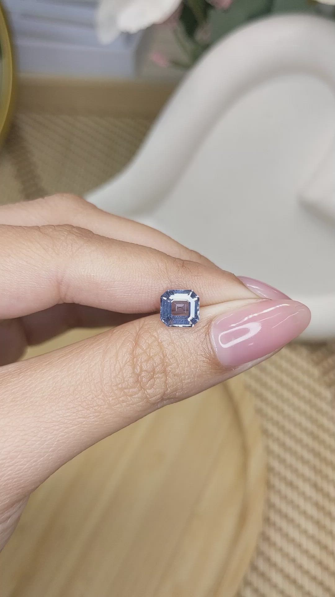 1.83 Ct. Blue Spinel from Ceylon (Sri Lanka) Size Video