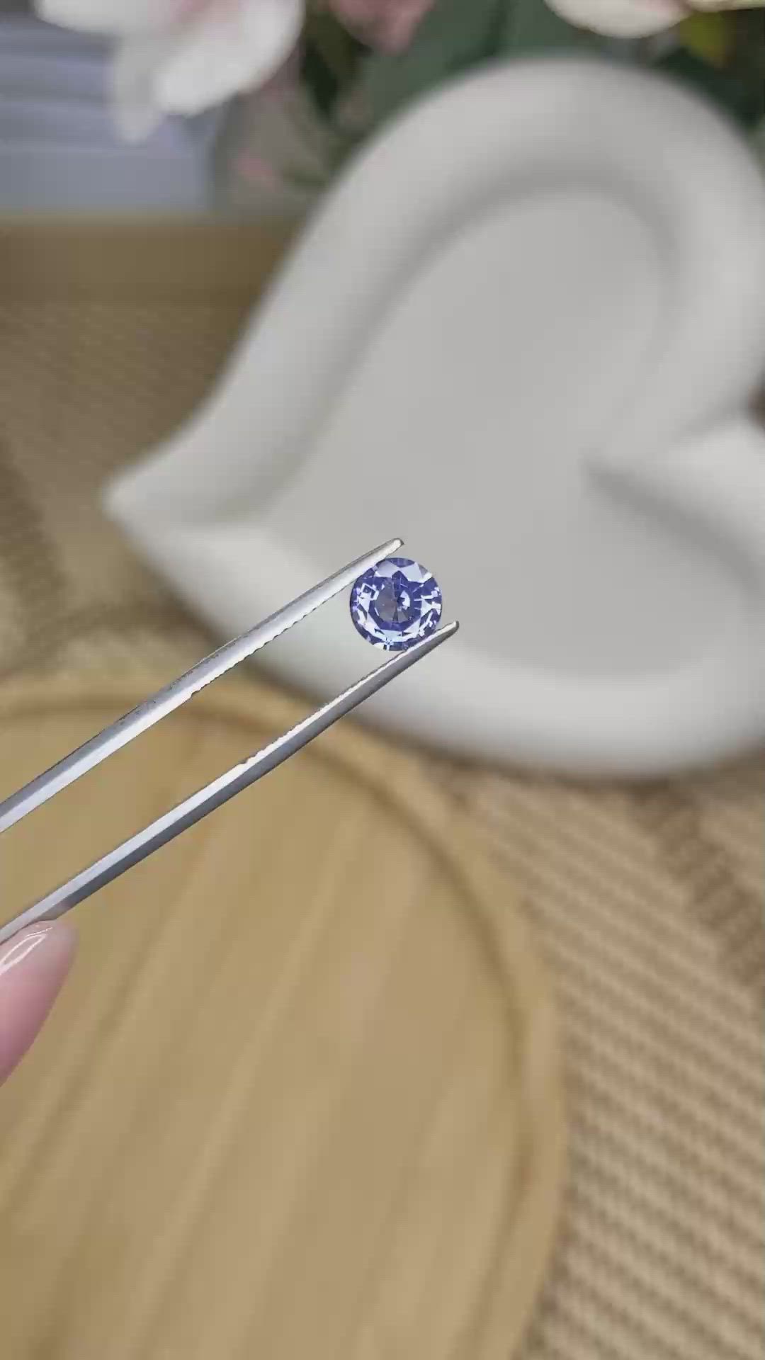 1.07 Ct. Blue Spinel from Ceylon (Sri Lanka) Size Video