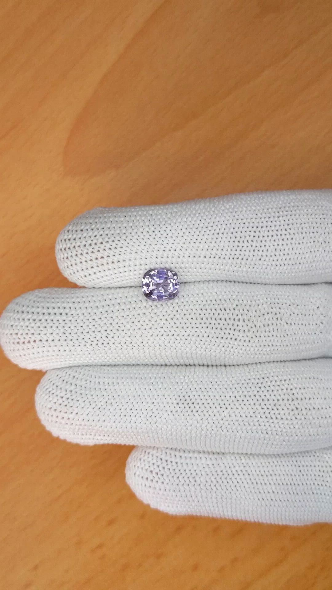 1.55 Ct. Purple Spinel from Ceylon (Sri Lanka) Size Video