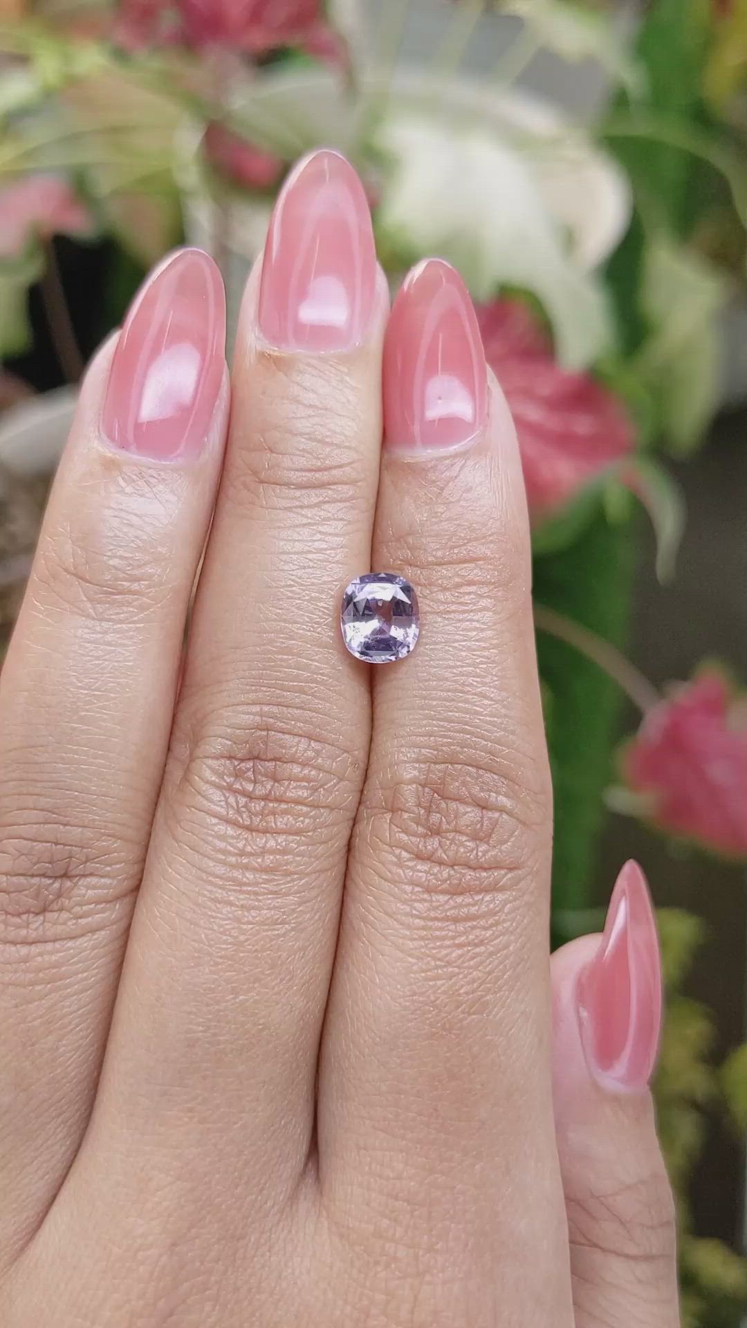 1.55 Ct. Purple Spinel from Ceylon (Sri Lanka) Size Video