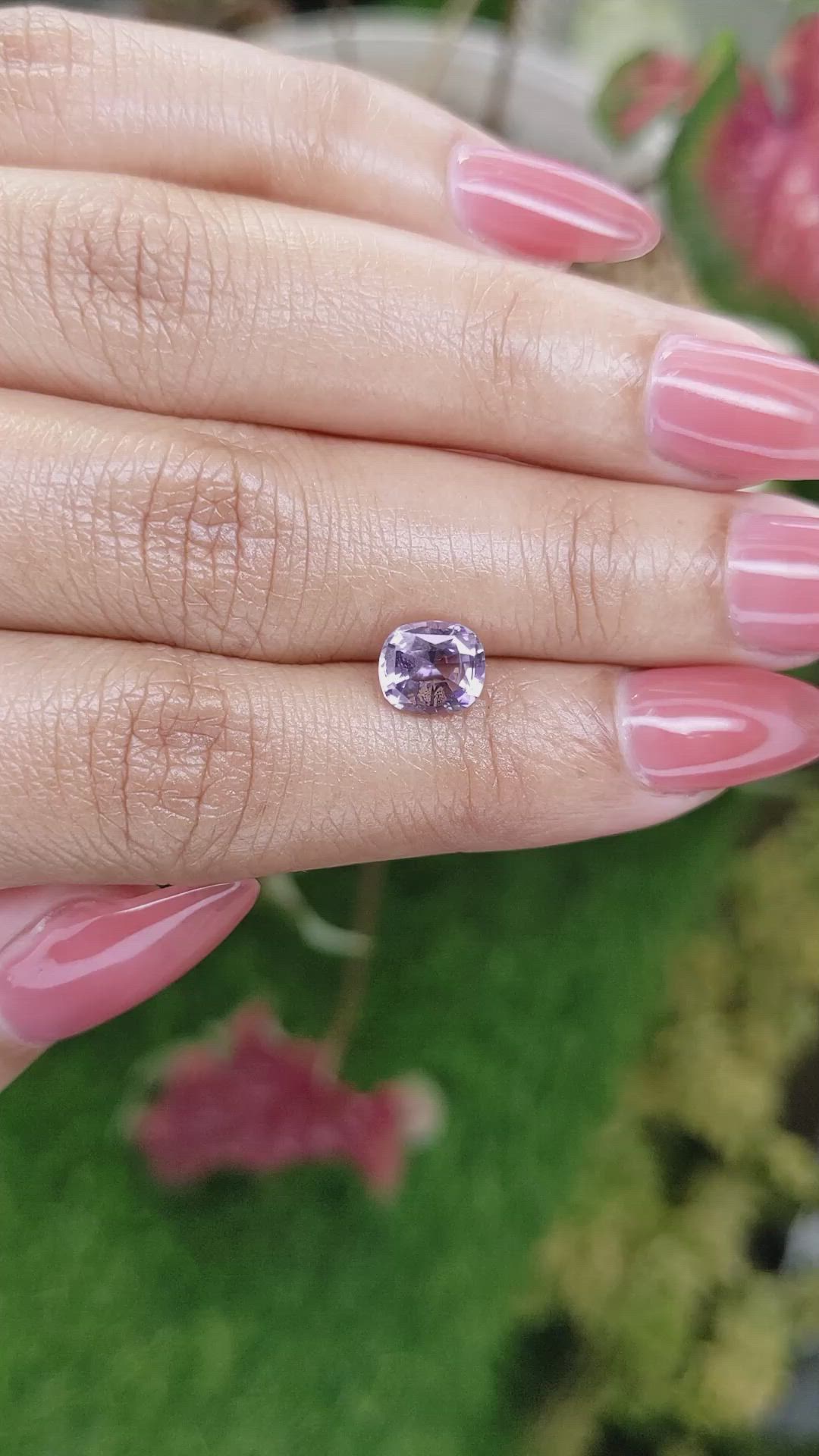 1.55 Ct. Purple Spinel from Ceylon (Sri Lanka) Size Video