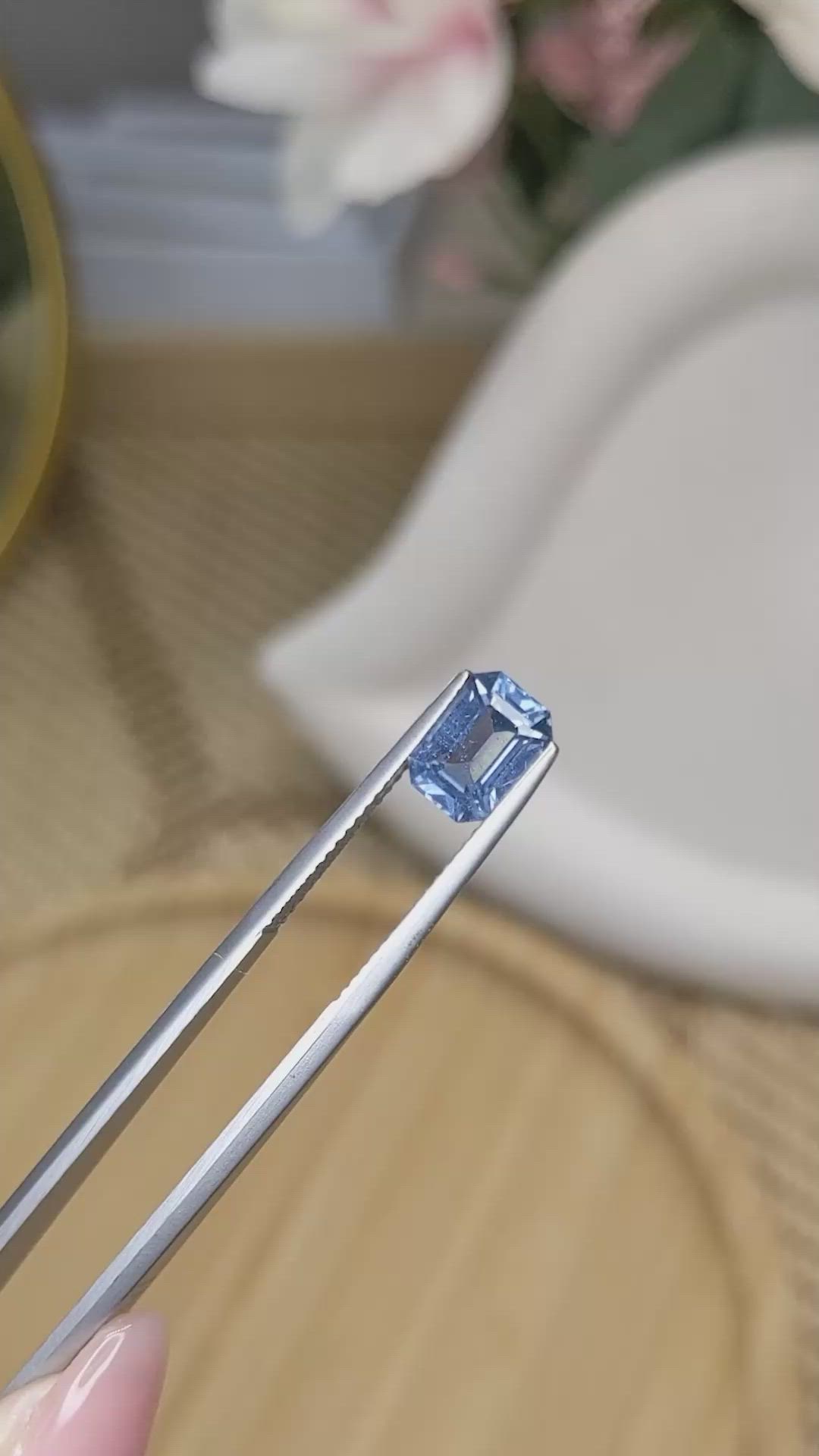 1.95 Ct. Blue Spinel from Ceylon (Sri Lanka) Size Video