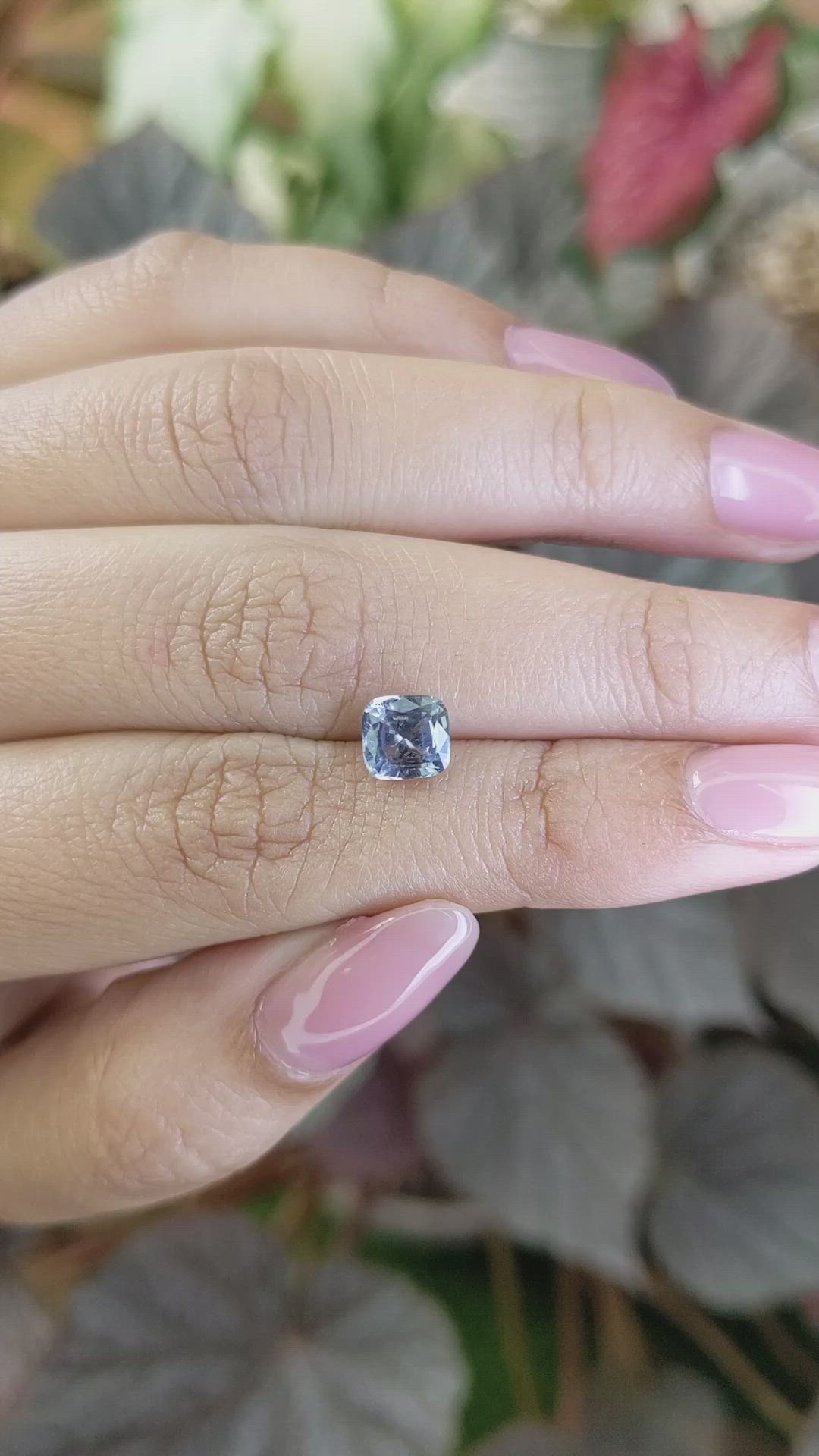 1.31 Ct. Greyish Blue Spinel from Ceylon (Sri Lanka) Size Video