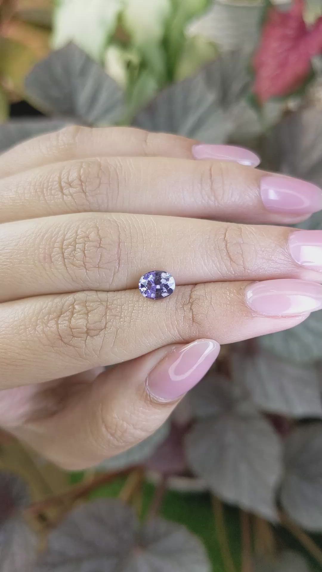 1.12 Ct. Violet Spinel from Ceylon (Sri Lanka) Size Video