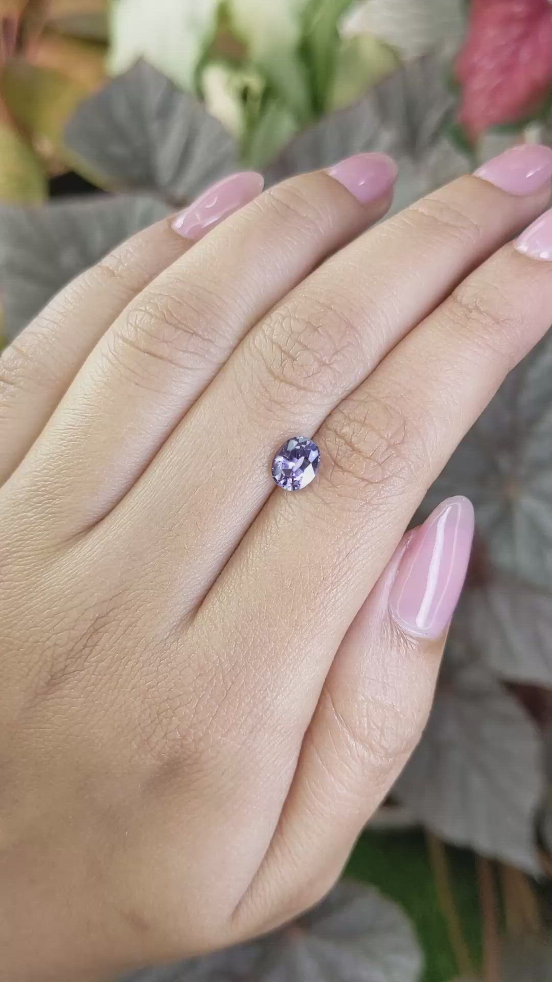 1.12 Ct. Violet Spinel from Ceylon (Sri Lanka) Size Video