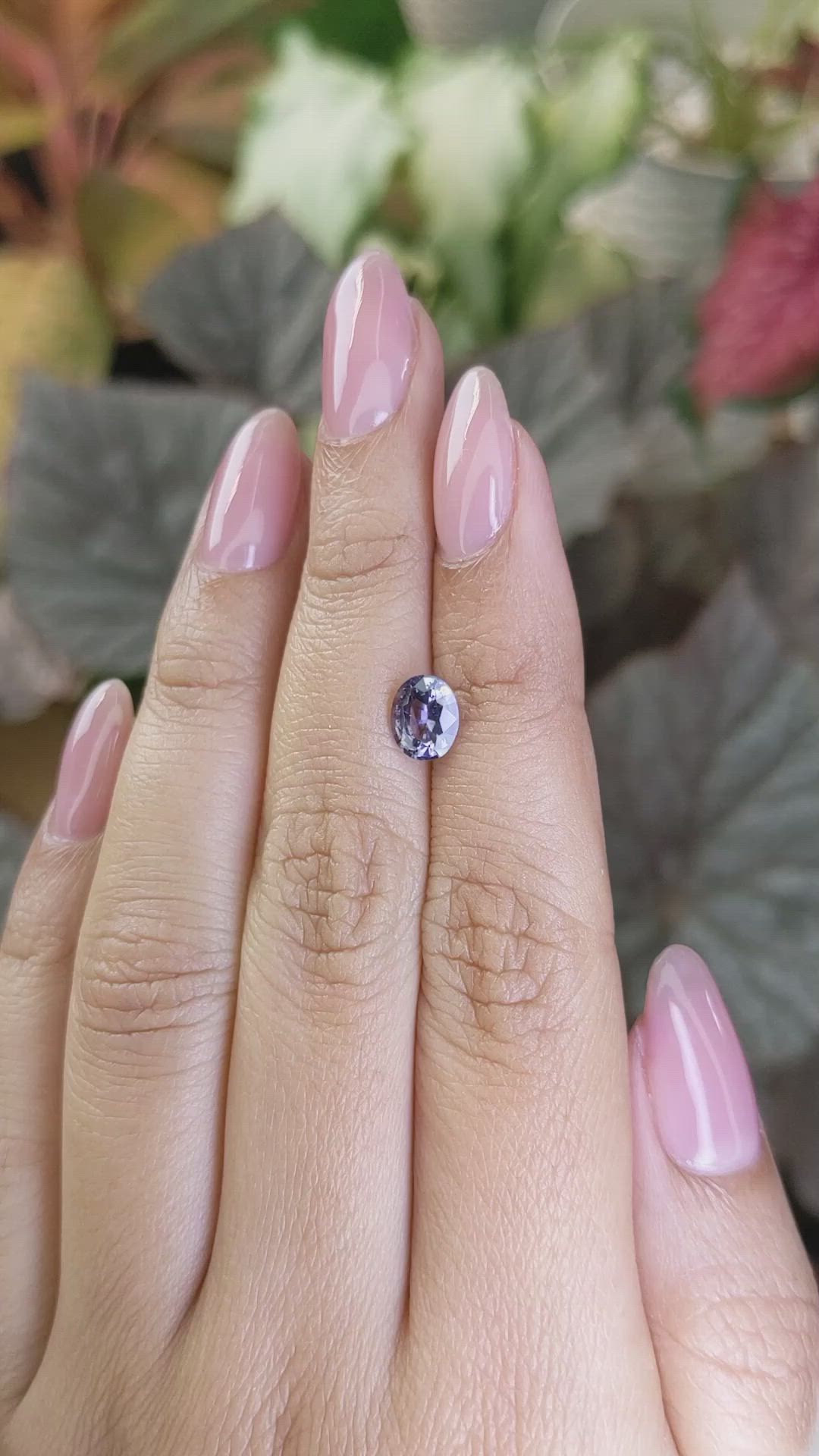 1.12 Ct. Violet Spinel from Ceylon (Sri Lanka) Size Video