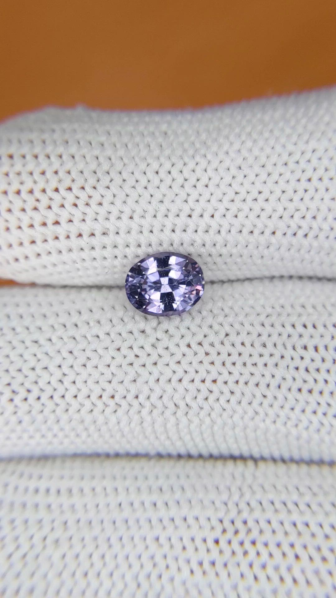 1.12 Ct. Violet Spinel from Ceylon (Sri Lanka) Size Video