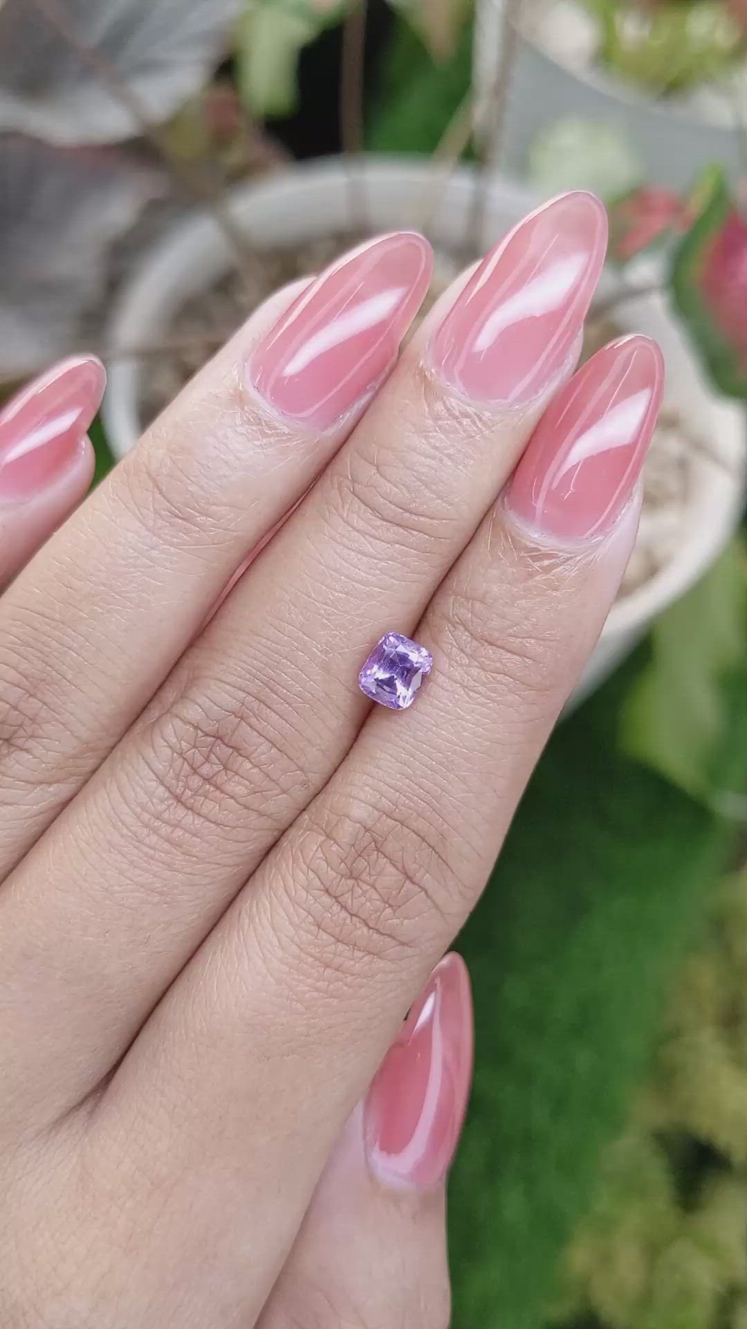 1.10 Ct. Pinkish Purple Spinel from Ceylon (Sri Lanka) Size Video