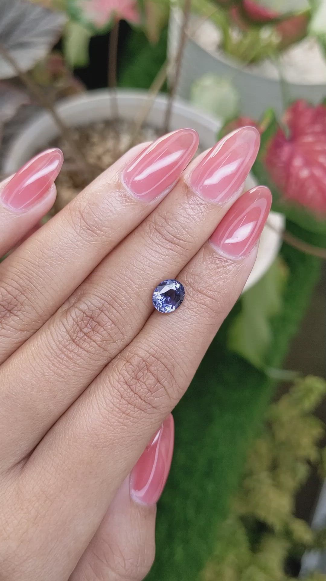 1.65 Ct. Blue Spinel from Ceylon (Sri Lanka) Size Video