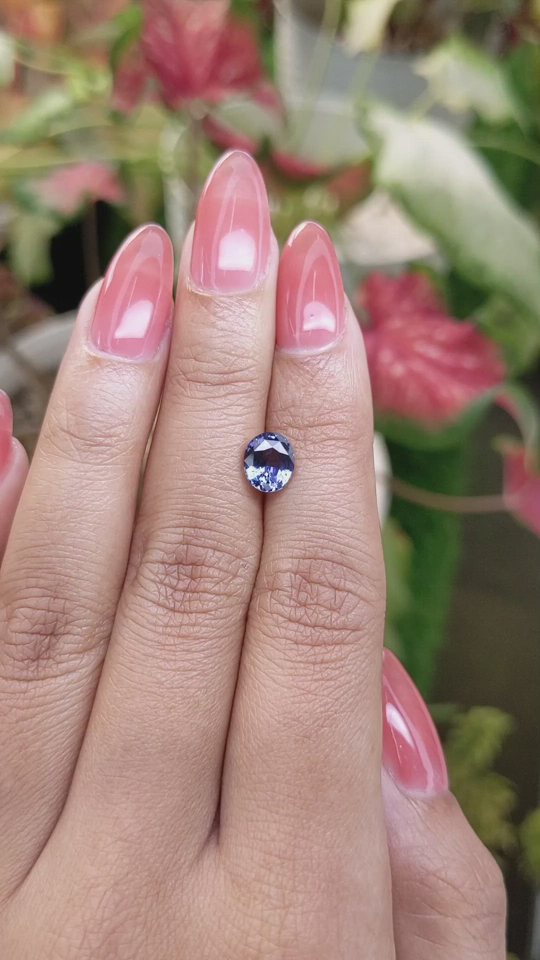 1.65 Ct. Blue Spinel from Ceylon (Sri Lanka) Size Video
