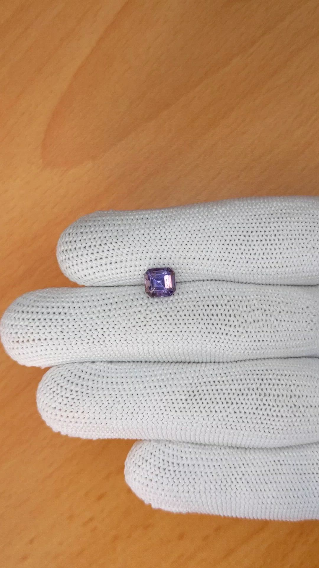 1.47 Ct. Pinkish Purple Spinel from Ceylon (Sri Lanka) Size Video
