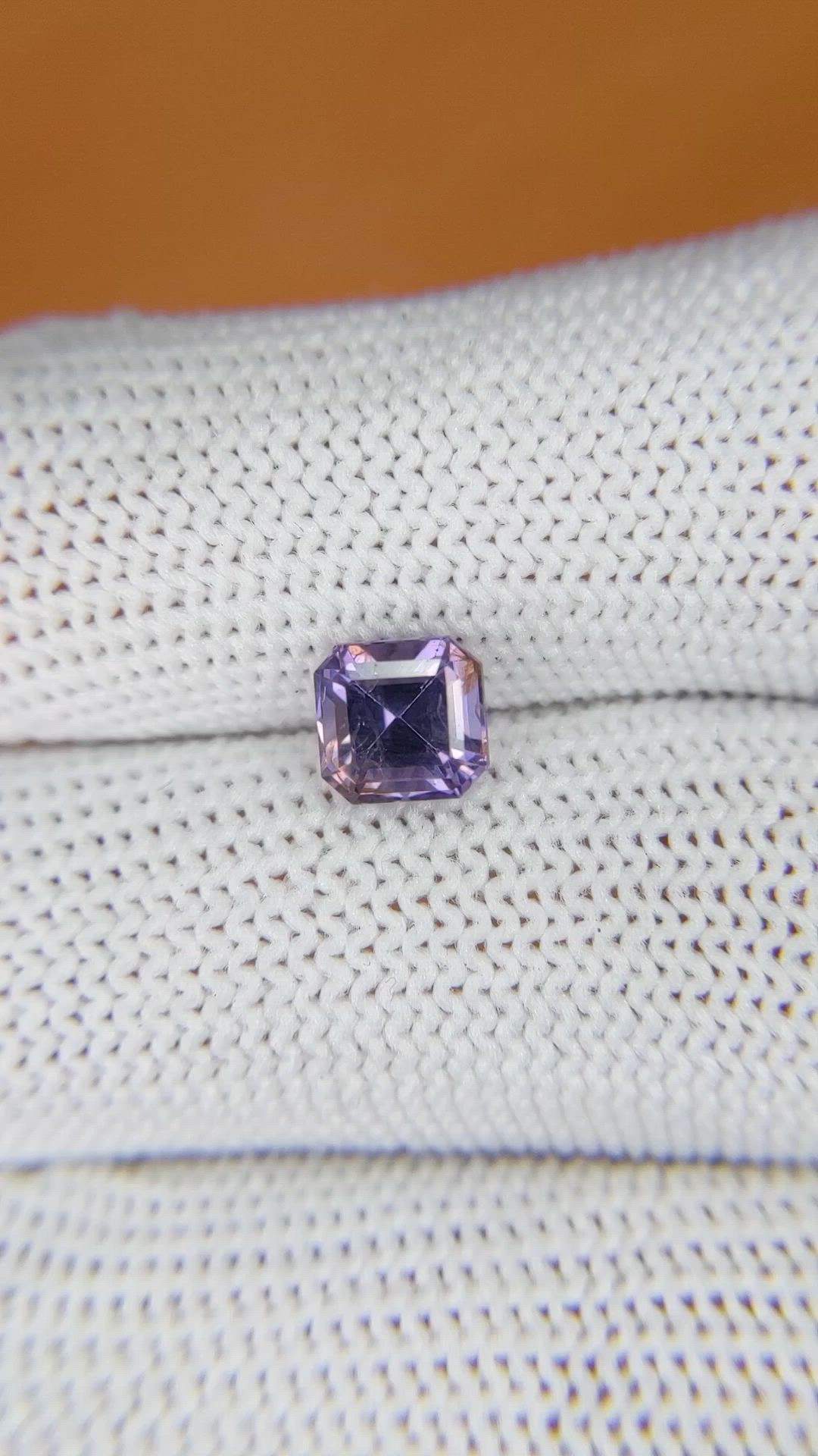 1.47 Ct. Pinkish Purple Spinel from Ceylon (Sri Lanka) Size Video