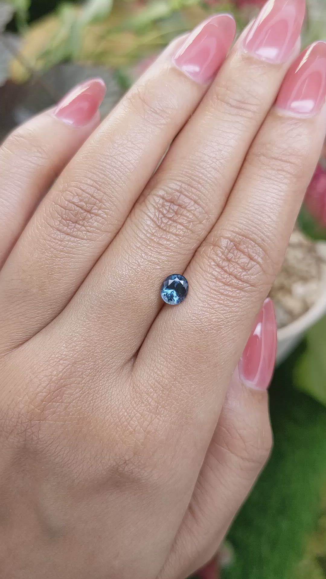 0.95 Ct. Greenish Blue Spinel from Ceylon (Sri Lanka) Size Video