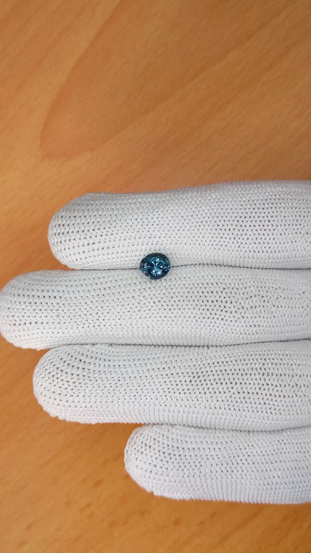 0.95 Ct. Greenish Blue Spinel from Ceylon (Sri Lanka) Size Video