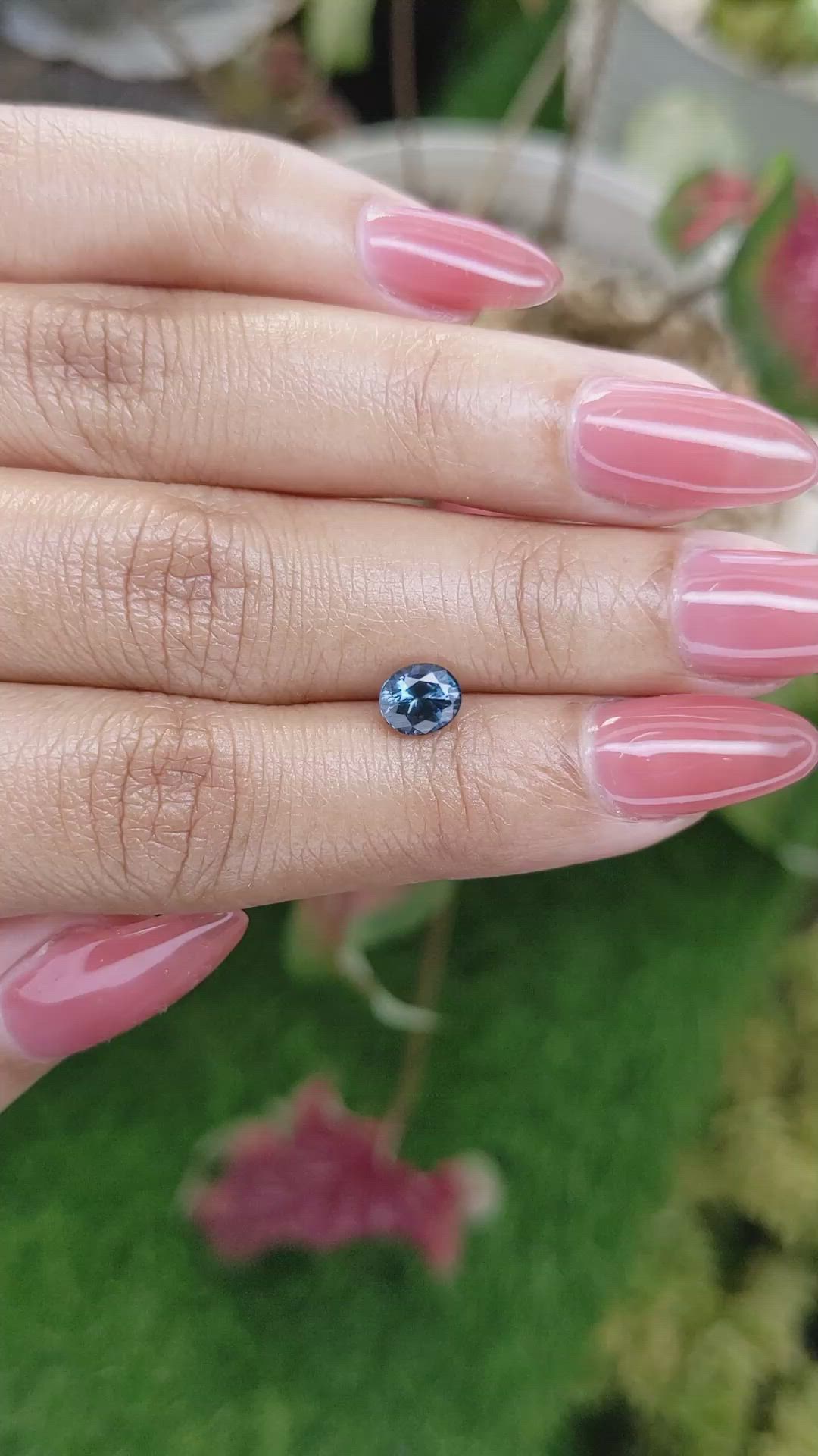 0.95 Ct. Greenish Blue Spinel from Ceylon (Sri Lanka) Size Video